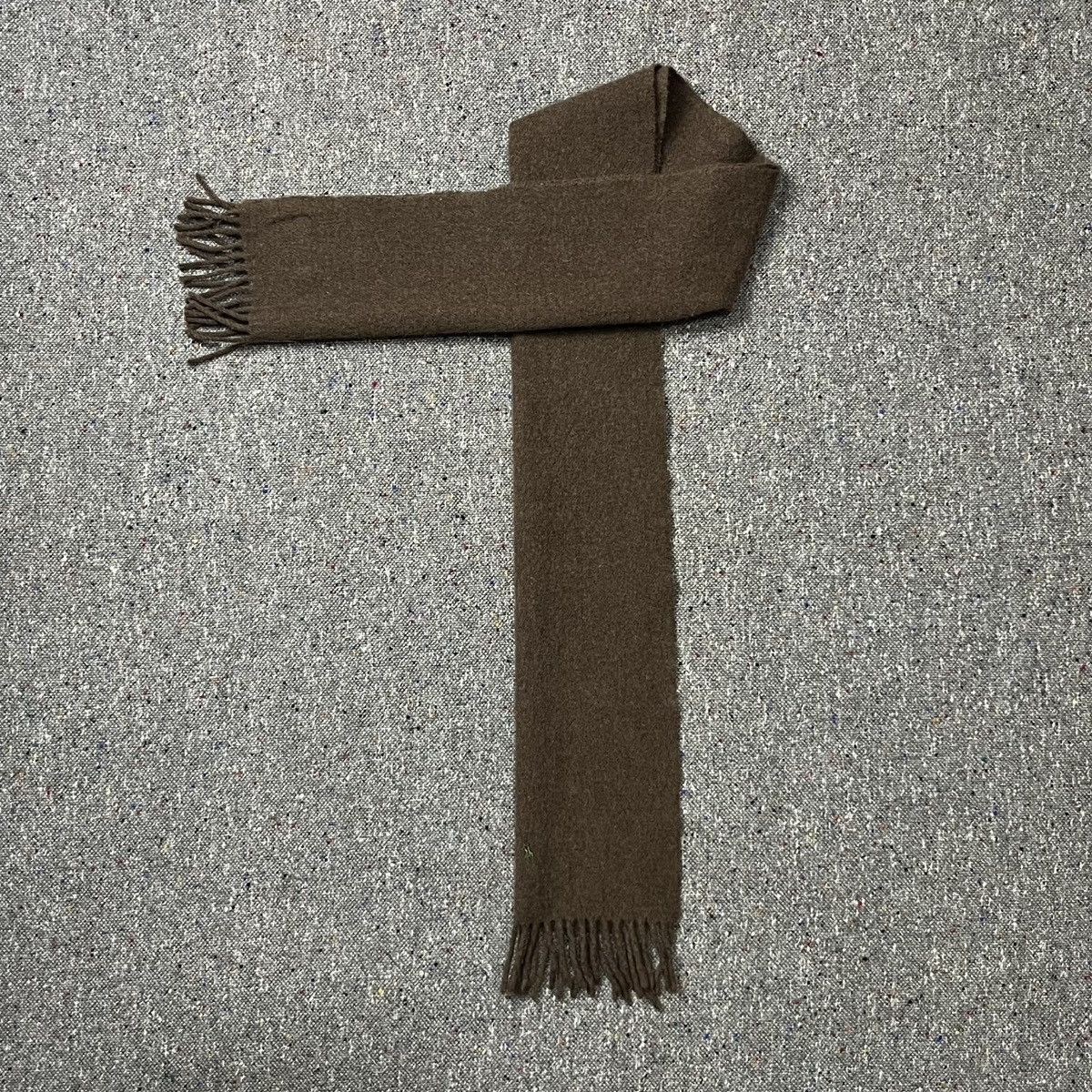 Ralph Lauren Vintage Ralph Lauren Brown Heather “Lamb Wool Scarf” Size ONE SIZE - 7 Thumbnail