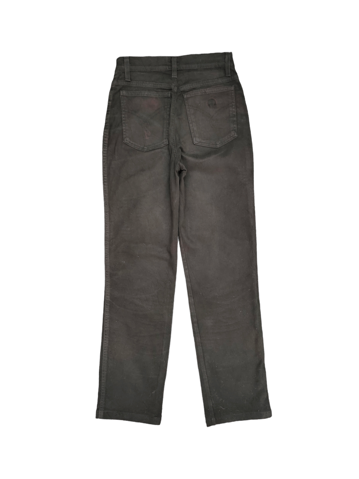 Moschino Vintage 90s Moschino Black Denim Pants High Rise Size US 27 - 8 Thumbnail