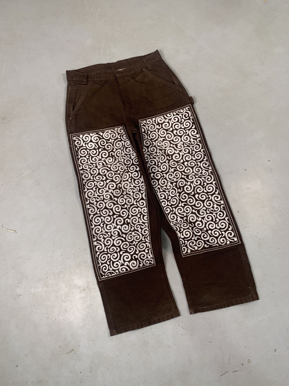 Carhartt Vintage 10f1 Carhartt EB136 dkb double knee blockprint Size US 32 / EU 48 - 1 Thumbnail