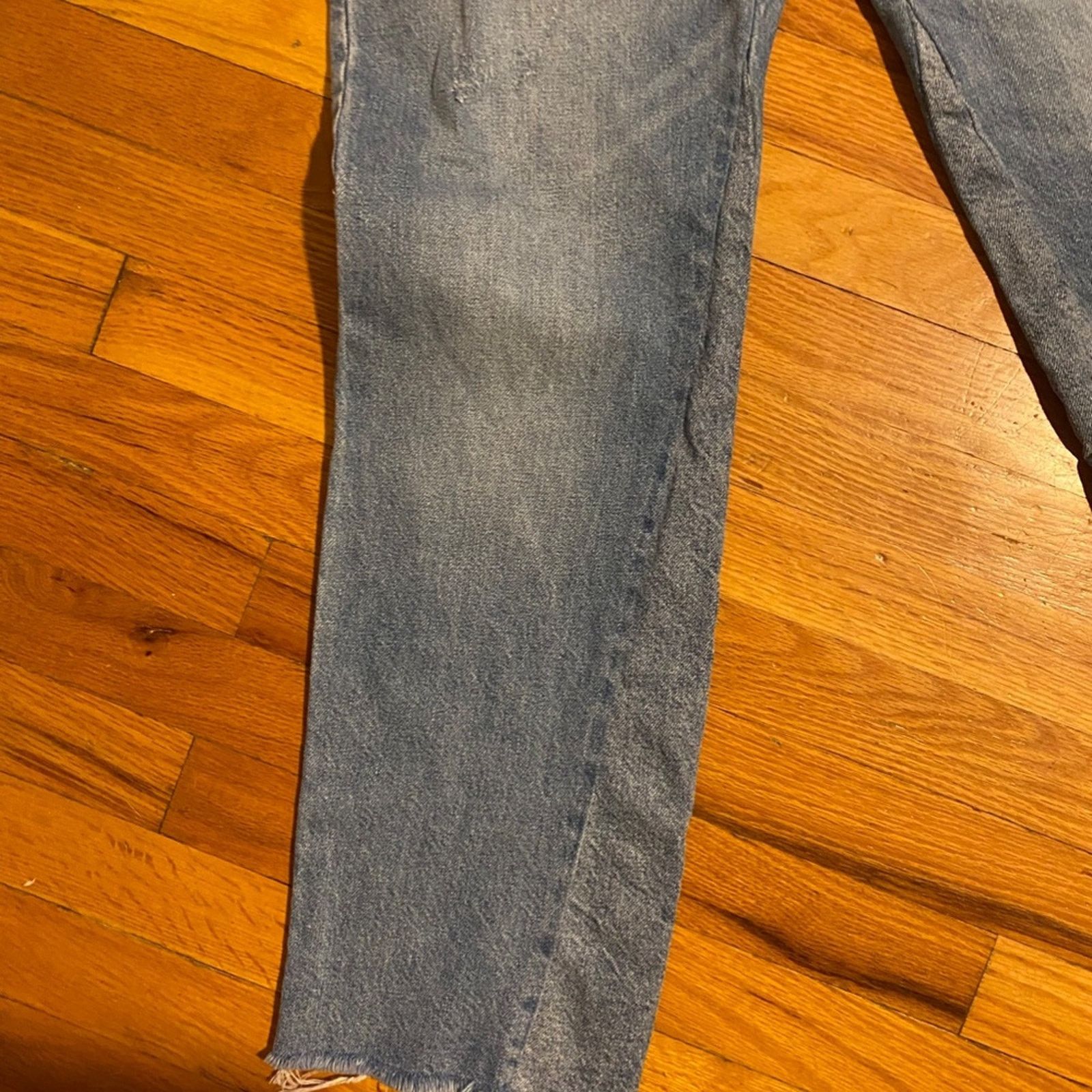 Free People Free People High-Rise Regular Button Fly Raw Hem Jeans - 26 Size 26" / US 2 / IT 38 - 5 Thumbnail