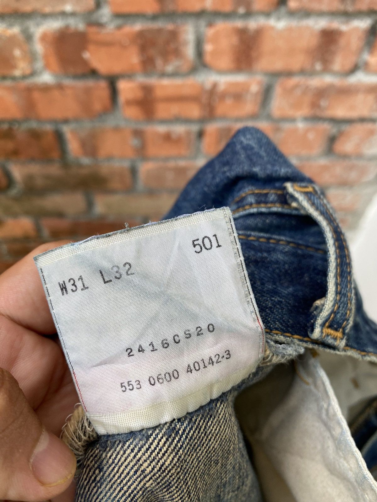 Levi's Vintage Clothing W31x32 vintage levi's 501 made in USA distressed Size US 31 - 9 Thumbnail