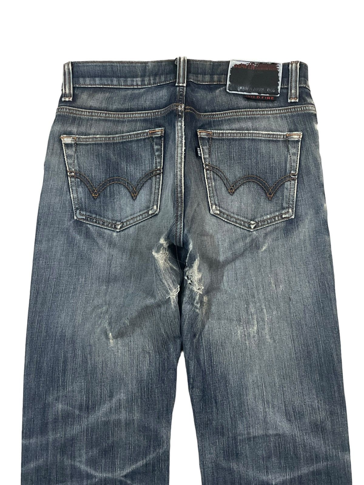 Edwin Vintage Edwin 503 Wildfire Rusty Fade Wash Distressed Jeans Size US 30 / EU 46 - 8 Thumbnail