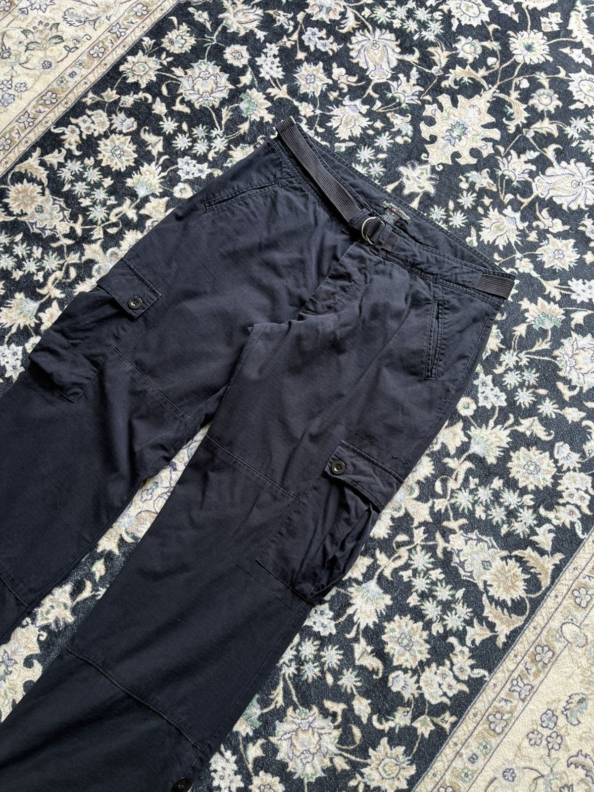Polo Ralph Lauren Polo Ralph Lauren Black Ripstop Cargo Pants Size US 34 / EU 50 - 2 Thumbnail