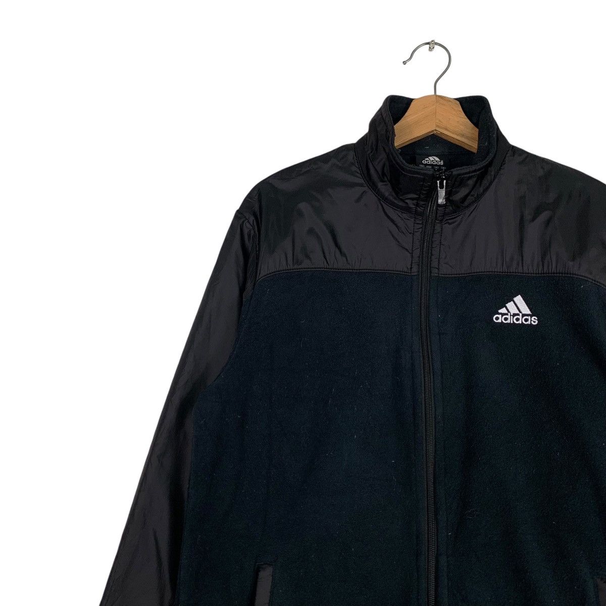 Adidas ADIDAS Hybrid Fleece Jacket #1231-C56 Size US S / EU 44-46 / 1 - 6 Thumbnail