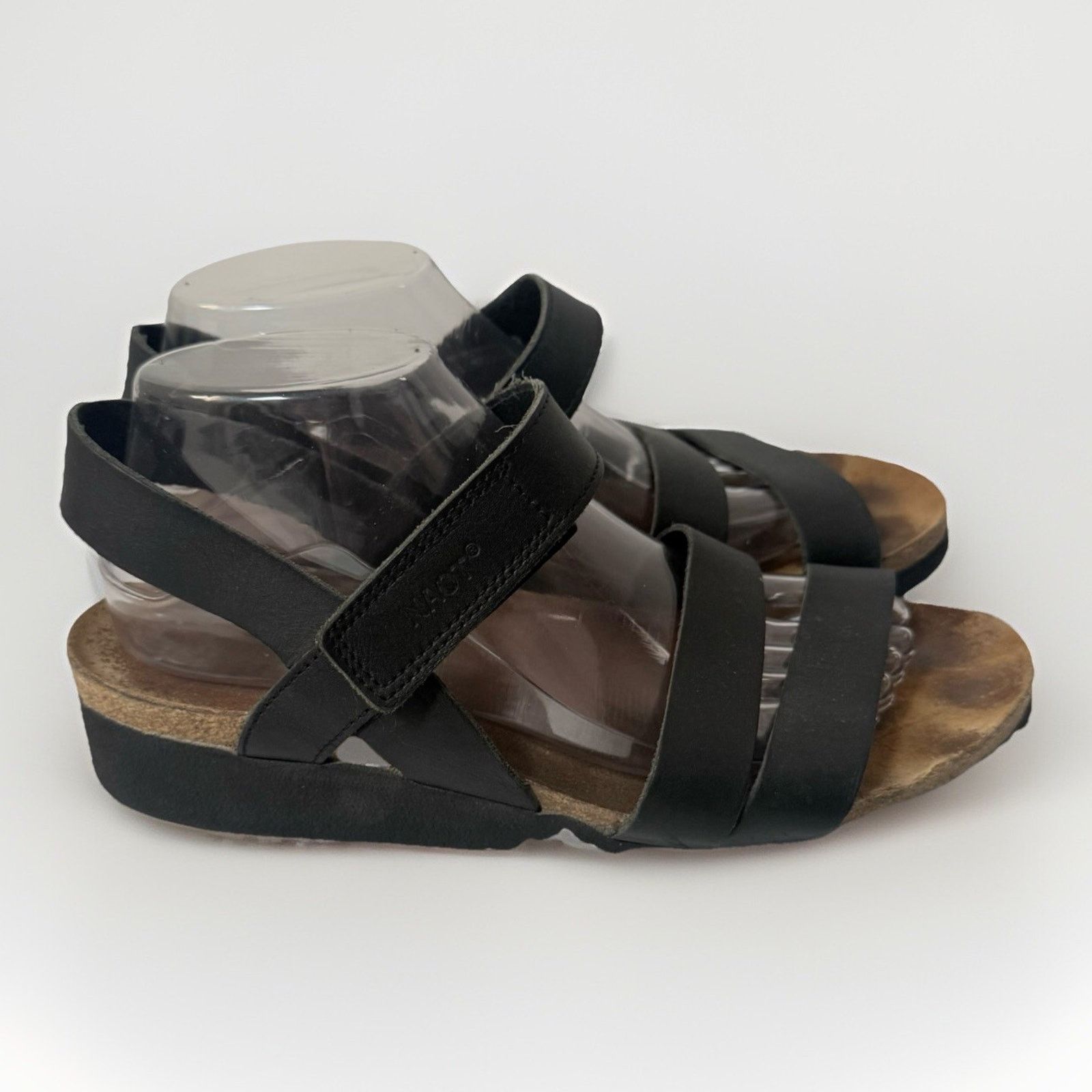 Other Naot Sandals Kayla Slingback Black Hook Loop Open Toe Wedge Size US 10 / IT 40 - 1 Thumbnail