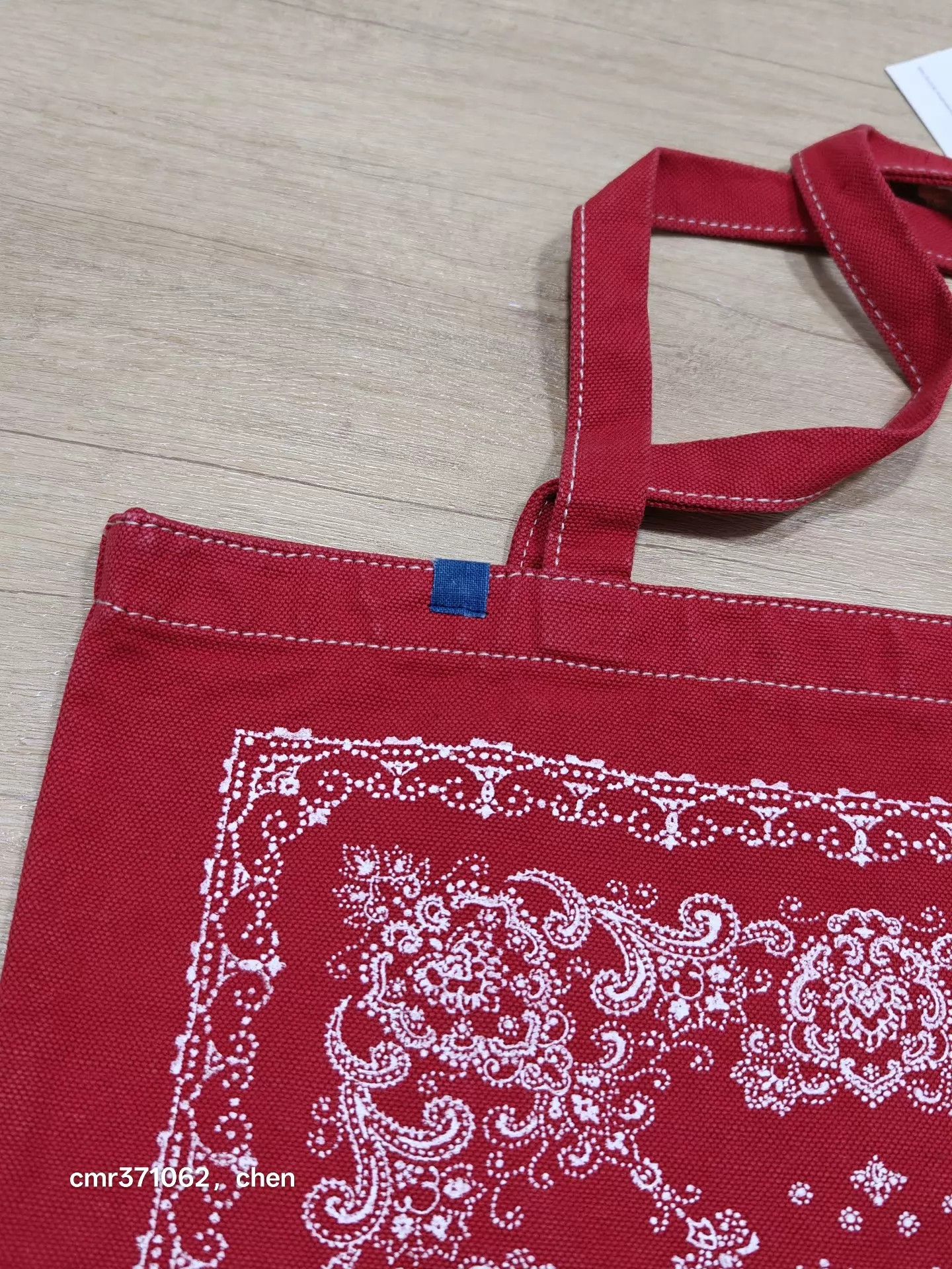 Visvim visvim 17 ICT Canvas Tote L Red (New, Washed, Floral) Size ONE SIZE - 2 Thumbnail