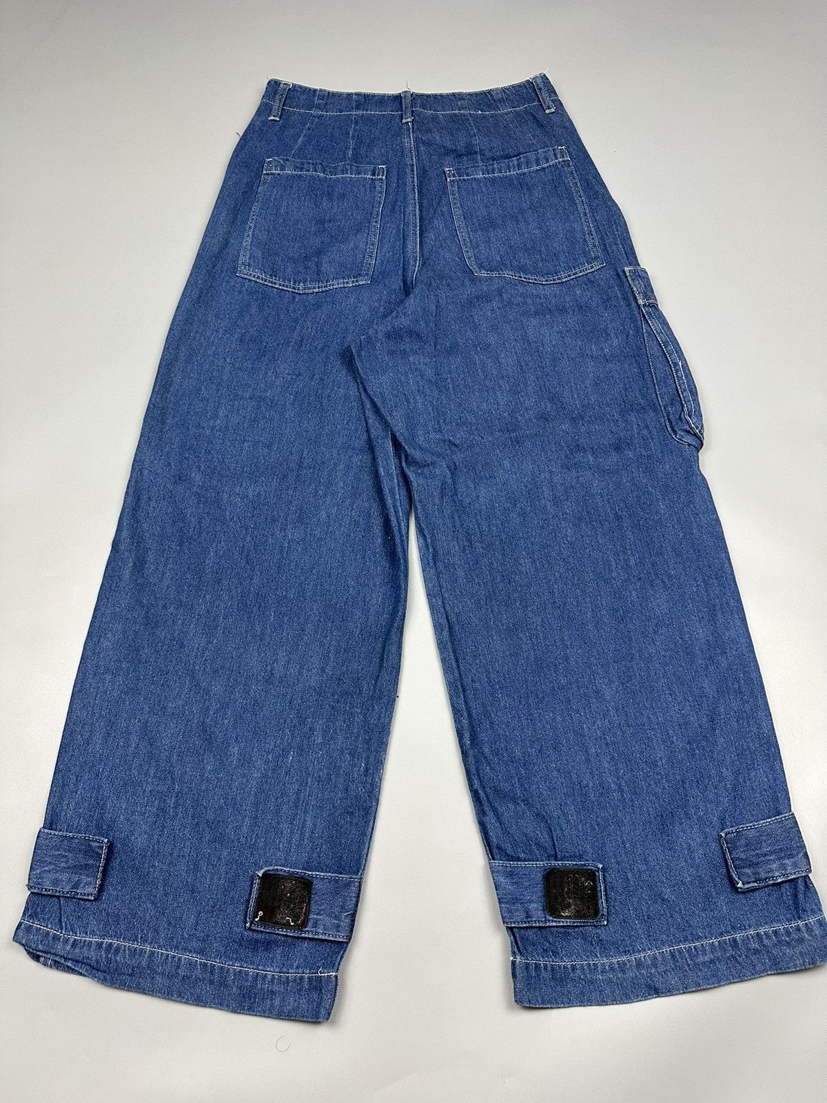 If Six Was Nine × Le Grande Bleu (L.G.B.) Vintage Mili Mili Baggy Multi Pocket Jeans Size US 30 / EU 46 - 4 Thumbnail