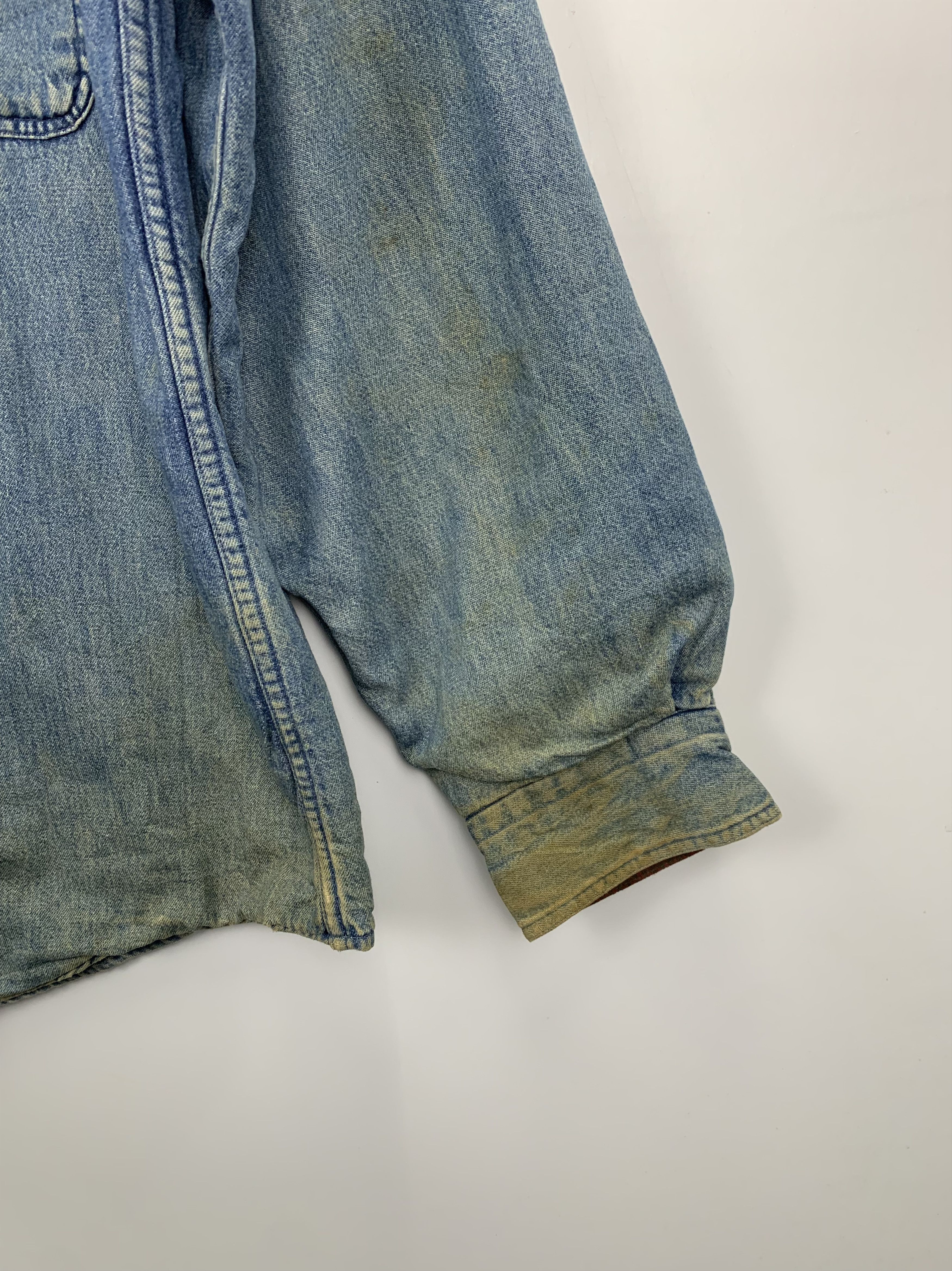 L.L. Bean Vintage 90s L.L. Bean Denim Trucker Jacket Made In USA J0786 Size US L / EU 52-54 / 3 - 6 Thumbnail
