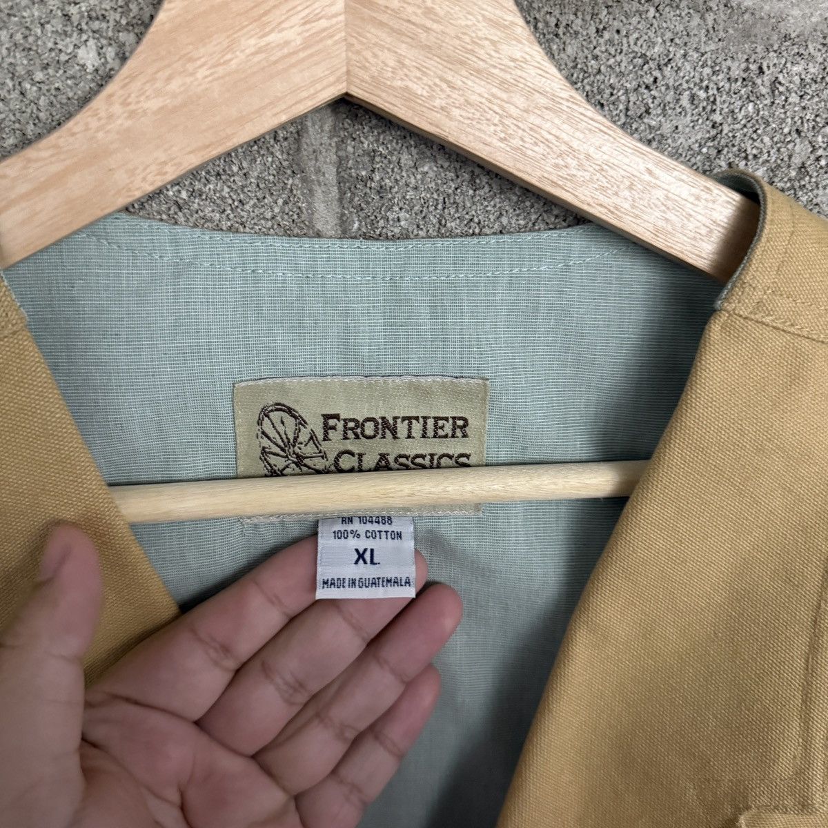 Other Vintage 90s Frontier Classic Western Cowboy Vest Tan Mens XL Size US XL / EU 56 / 4 - 3 Thumbnail