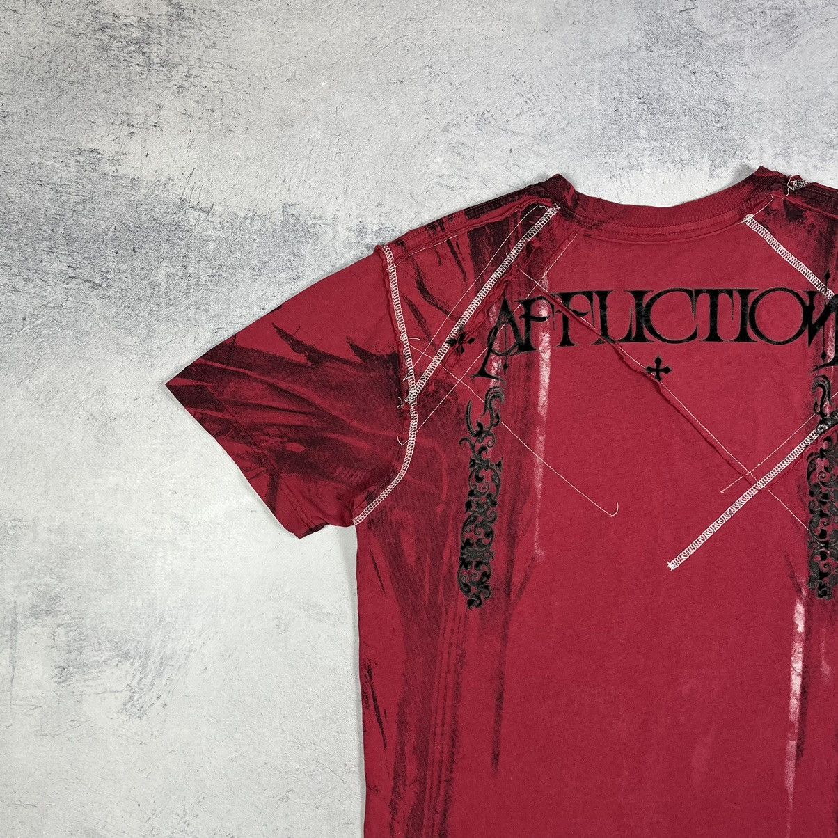 Affliction Vintage Affliction Skulls y2k crazy T shirt 00’s Size US M / EU 48-50 / 2 - 16 Thumbnail