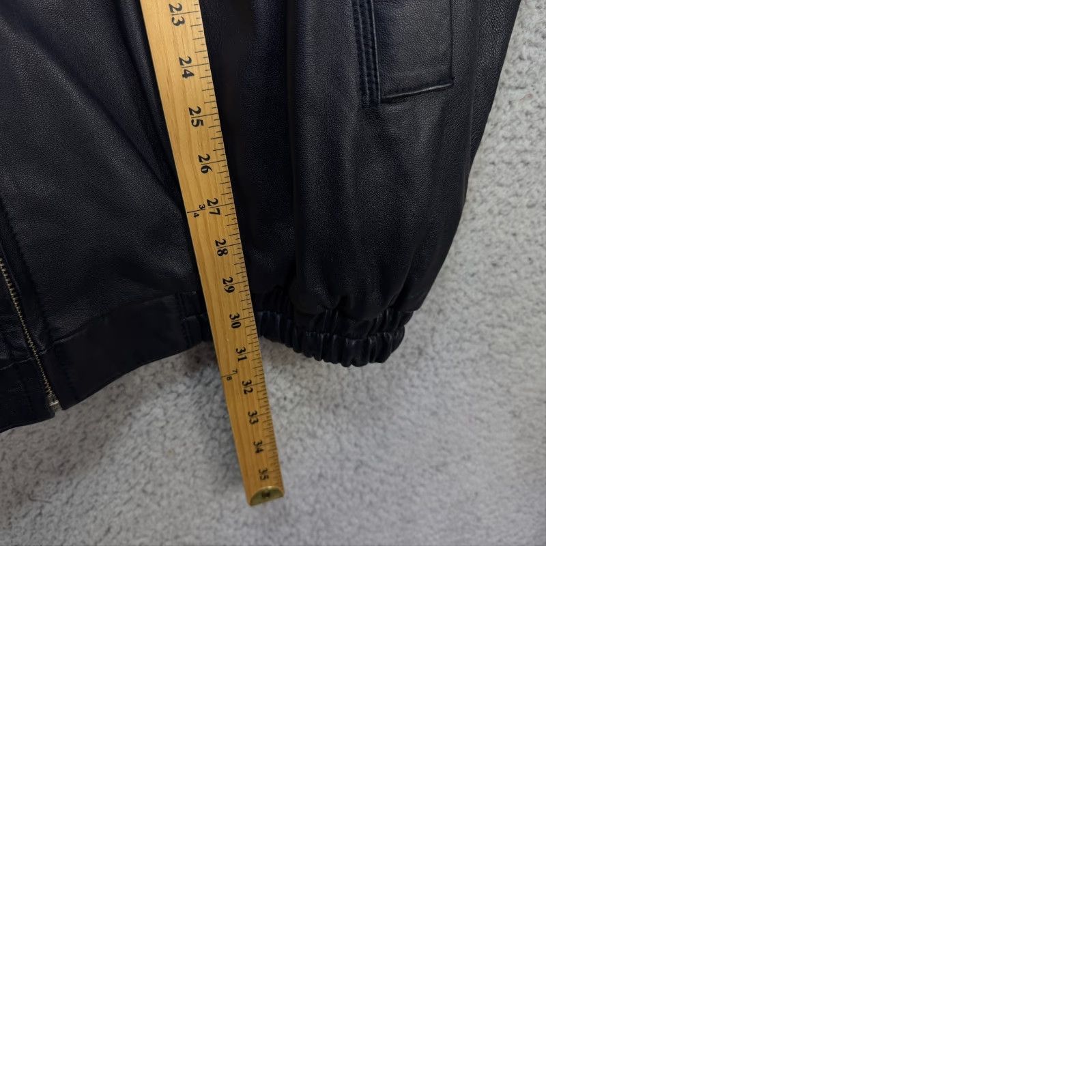 Sean John VTG Sean John Leather Bomber Jacket Wool Lined Zip Up Navy Blue Men's 2XL Size US XXL / EU 58 / 5 - 10 Thumbnail