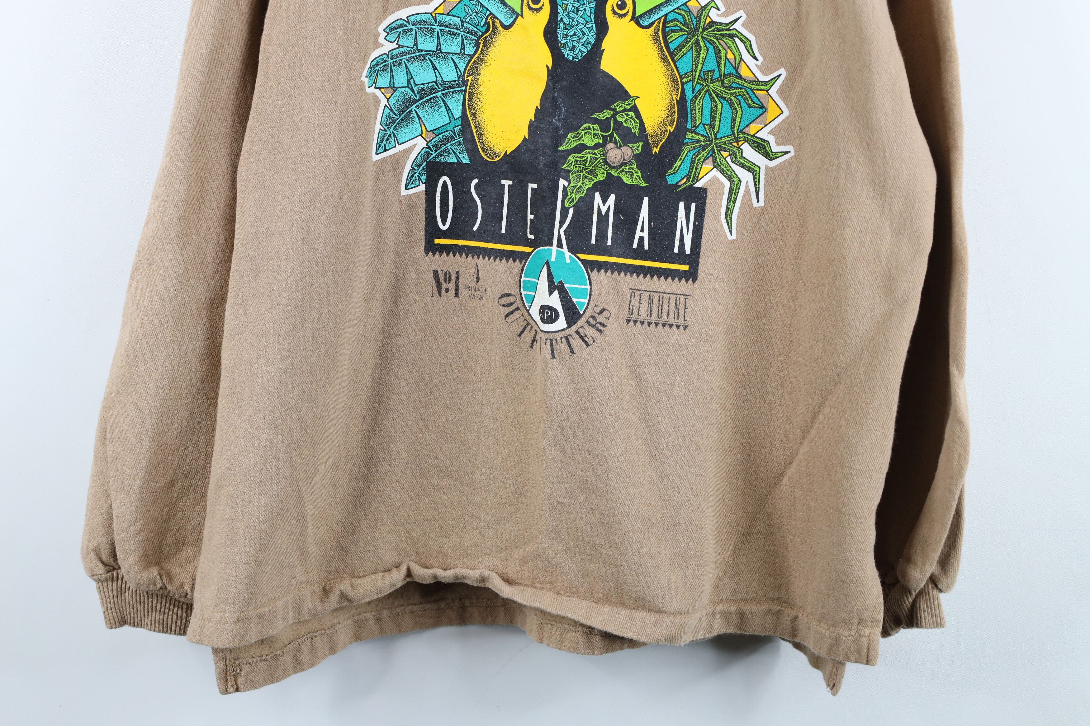 Vintage Vintage 90s Streetwear Osterman Bird Baggy Sweatshirt USA Size XL / US 12-14 / IT 48-50 - 3 Thumbnail