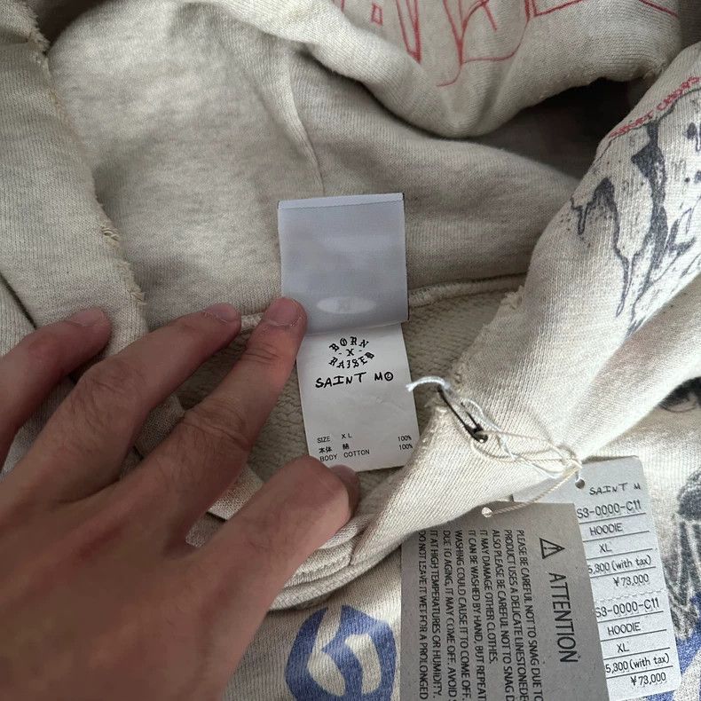 Saint Michael Saint Michael Diamond graffiti to make old sweaters Size US XL / EU 56 / 4 - 6 Thumbnail