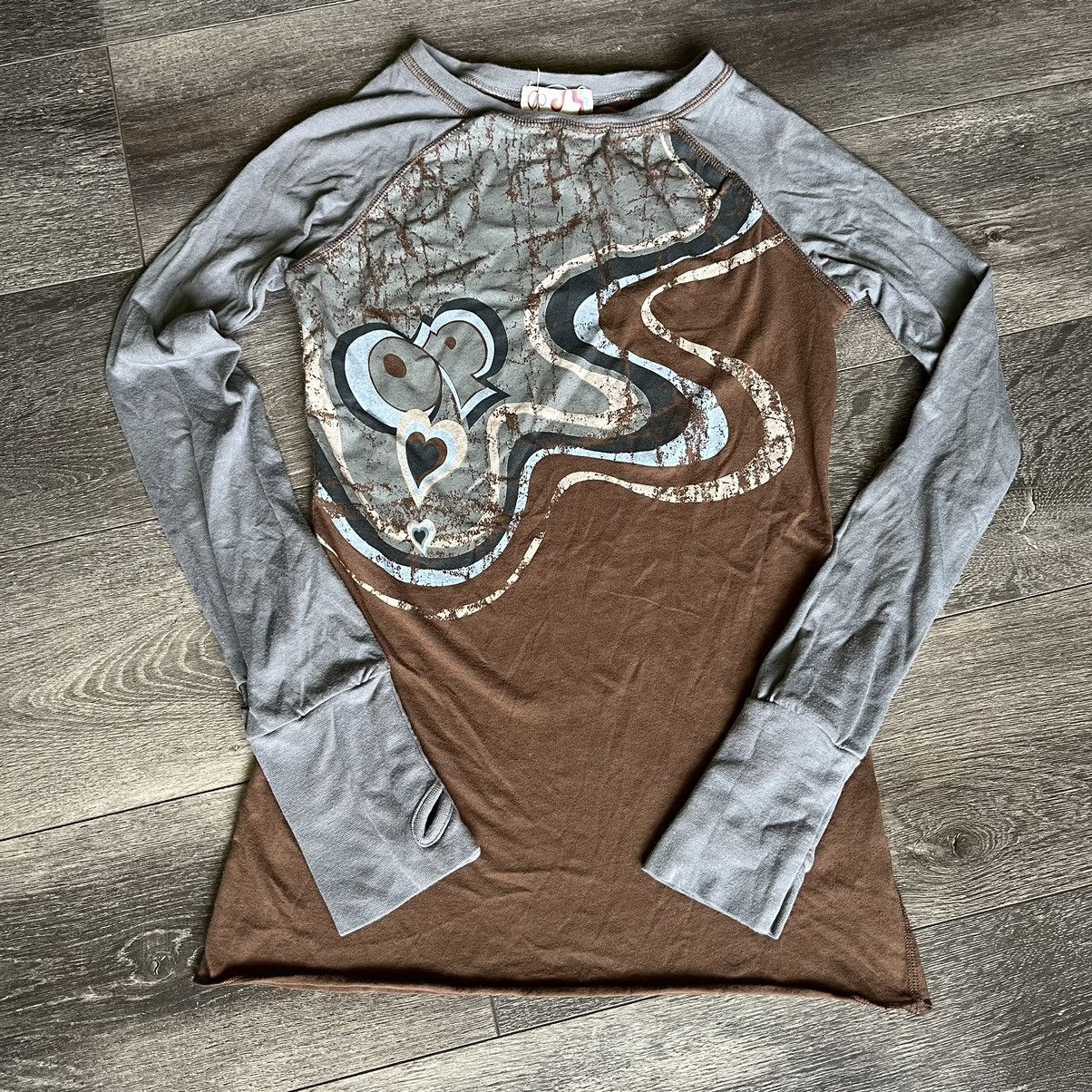 Ocean Pacific Vintage 2000s Ocean Pacific Affliction Style Longsleeve Tee Size XS / US 0-2 / IT 36-38 - 1 Thumbnail