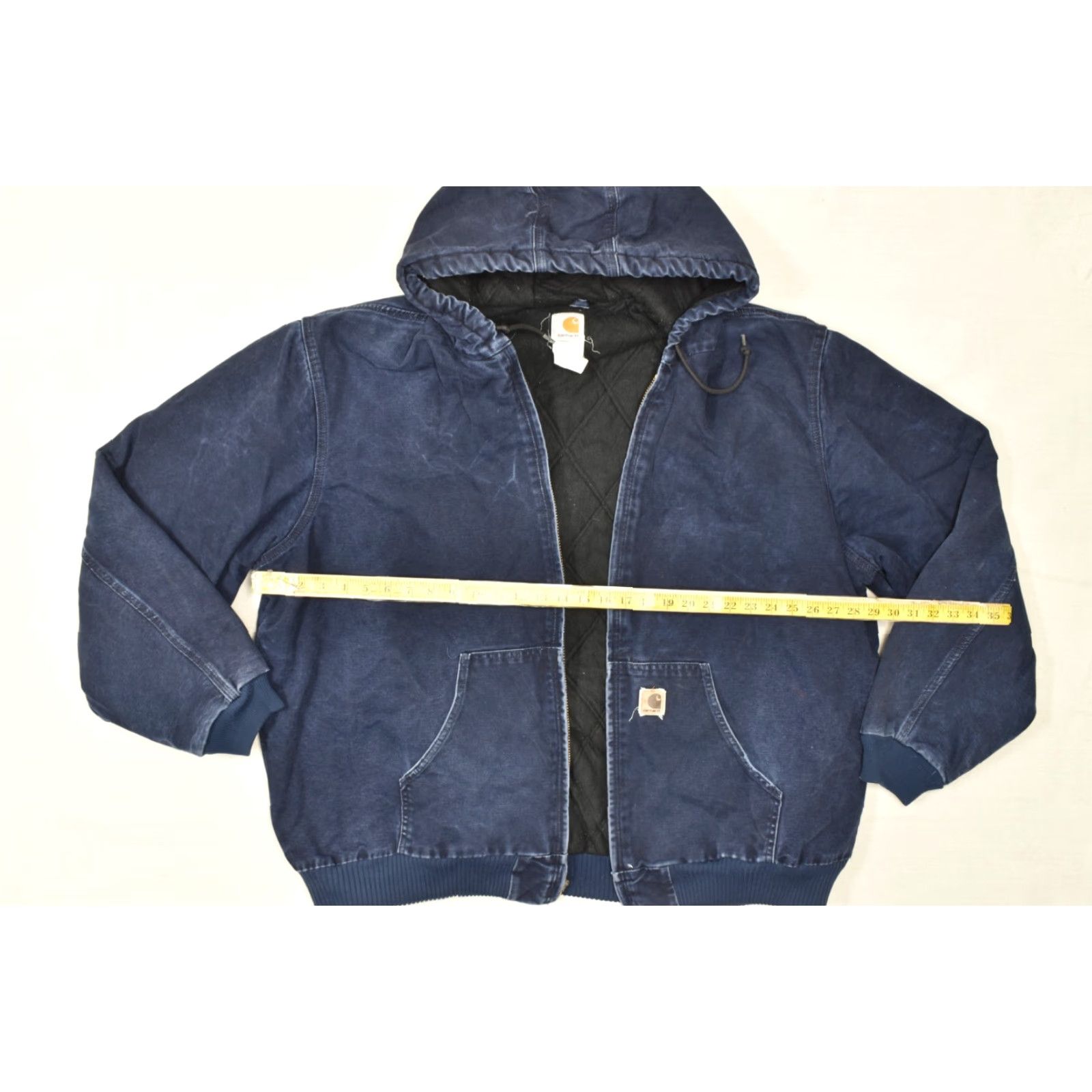 Carhartt Carhartt J130 MDT Men’s 3XL Tall Navy Blue Quilted Flannel Lined Washed Duck Jacket Size US XXL / EU 58 / 5 - 3 Thumbnail