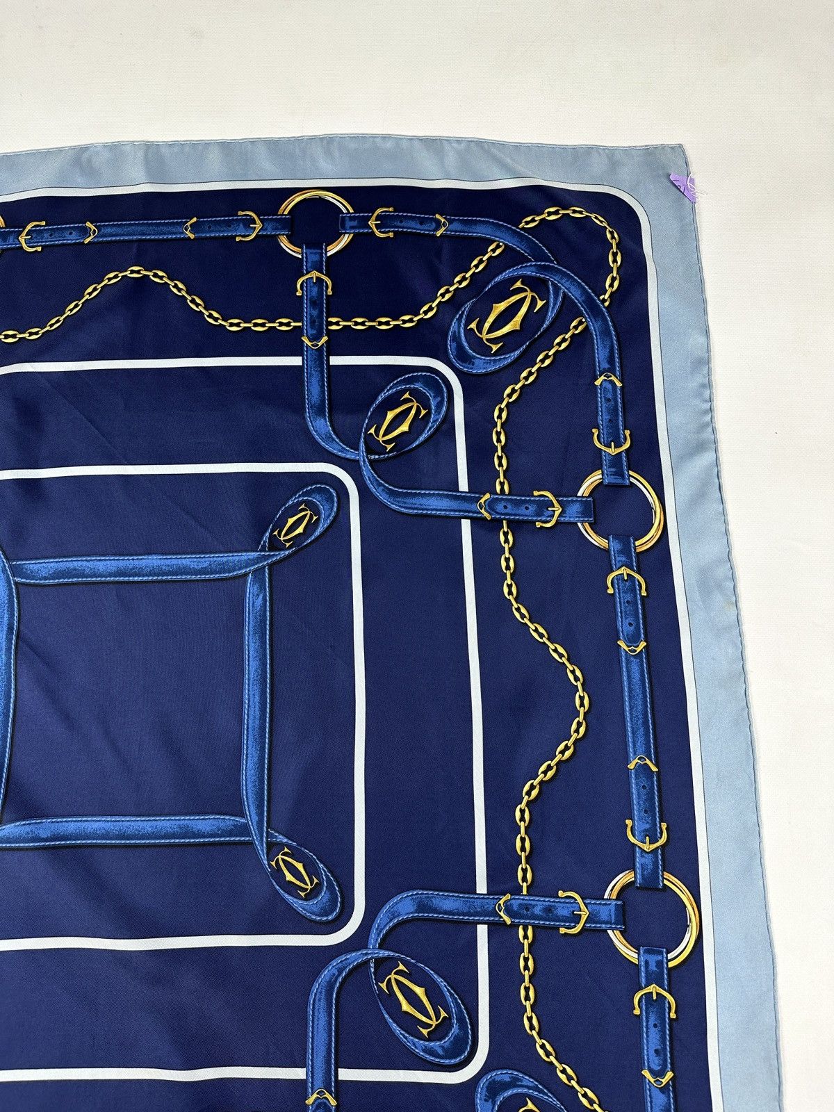 Cartier Vintage Must De Cartier Silk Scarf Size ONE SIZE - 7 Thumbnail