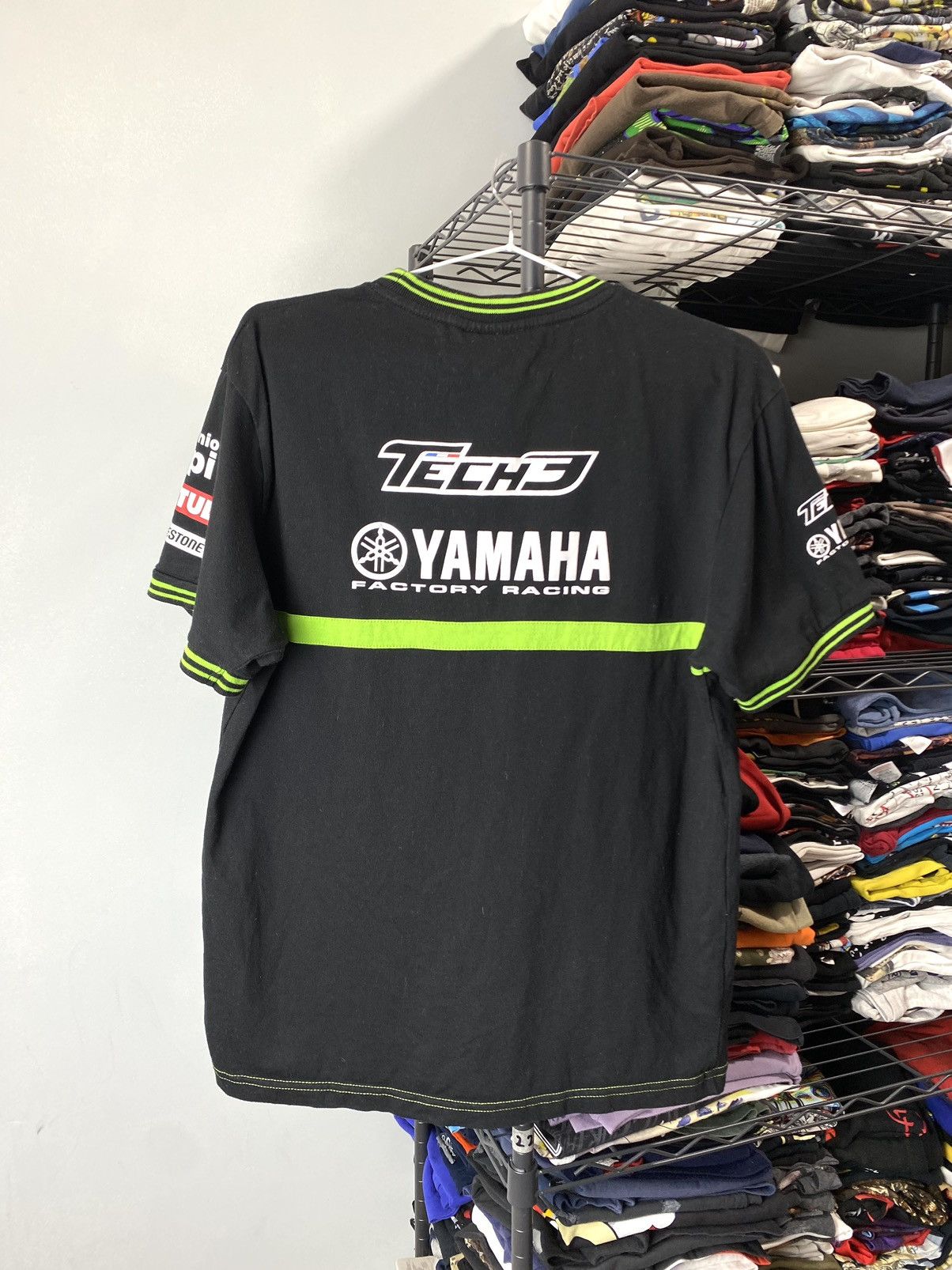 Japanese Brand Vintage Yamaha Tech 3 Monster Energy Racing T Shirt Size US M / EU 48-50 / 2 - 2 Thumbnail