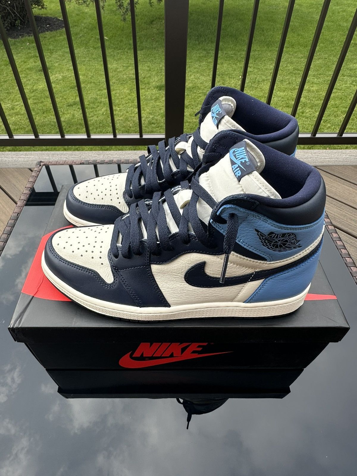 Other Air Jordan 1 Retro High OG “Obsidian/University Blue” Size US 10 / EU 43 - 2 Thumbnail