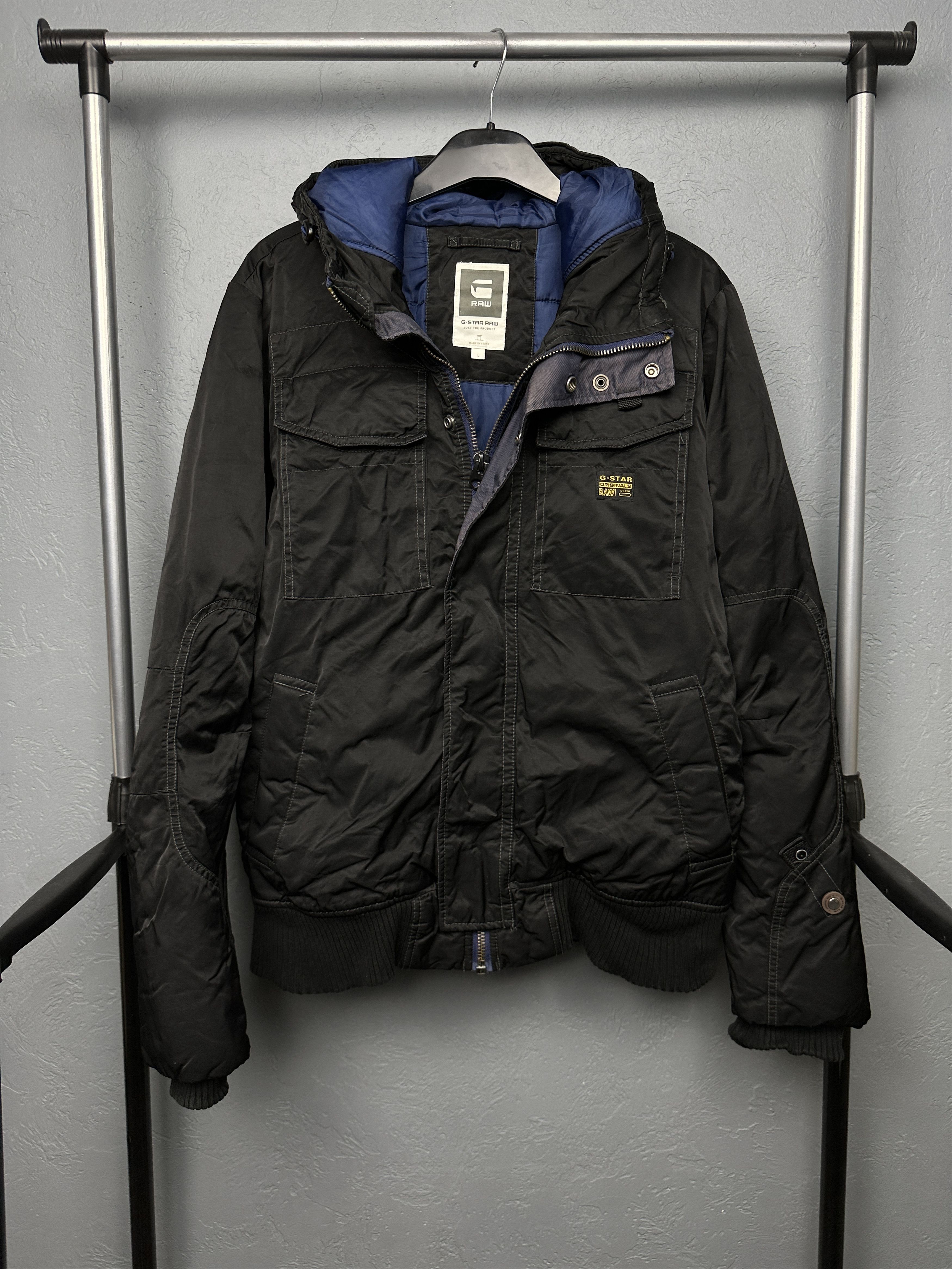 G-Star G Star Raw Vintage Mens Field Hooded Bomber Jacket Size US L / EU 52-54 / 3 - 1 Thumbnail