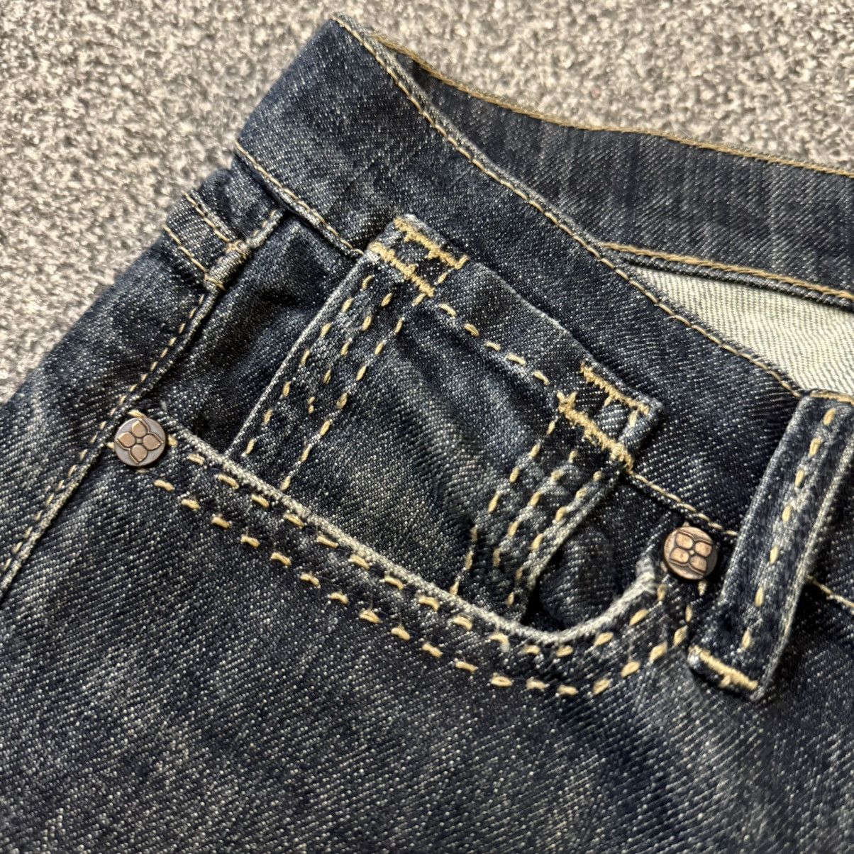 Beauty Beast 🔥🔥 Bcbg Maxazria Dark Wash Rhinestone Denim Size 27" / US 4 / IT 40 - 10 Thumbnail
