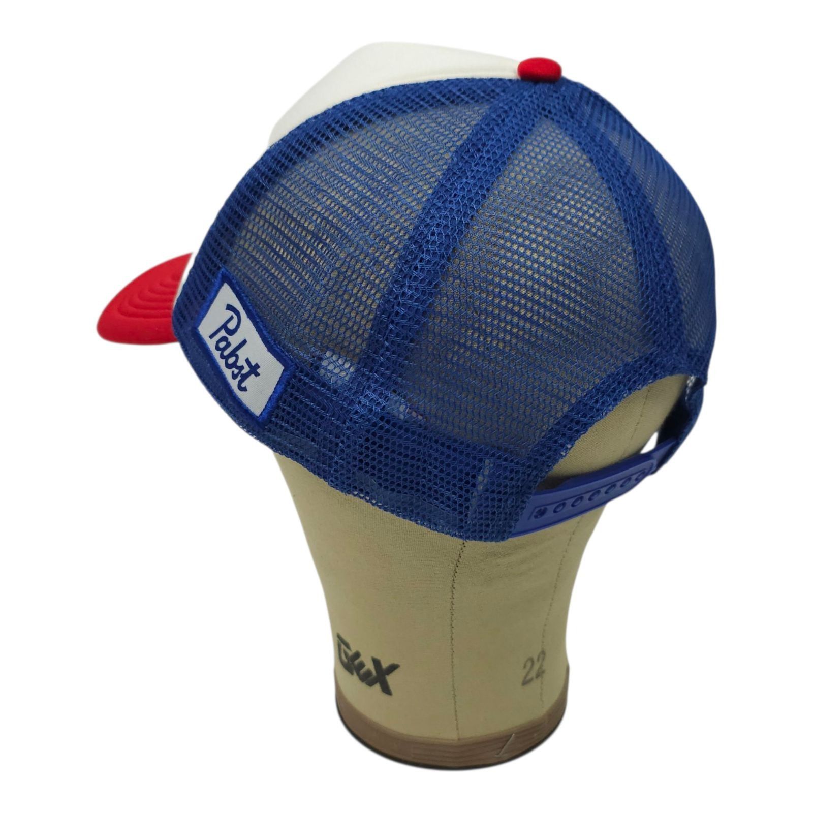 Pabst Blue Ribbon Pabst Blue Ribbon Beer Mesh Foam Snapback Cap Trucker Hat Size ONE SIZE - 11 Thumbnail