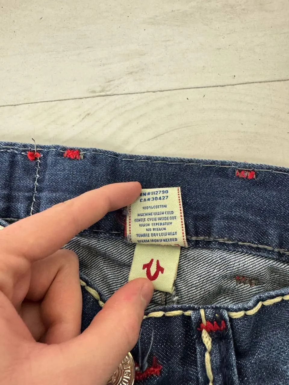 True Religion Vintage True Religion Denim Baggy Jeans 90s Y2K Size US 33 - 8 Thumbnail