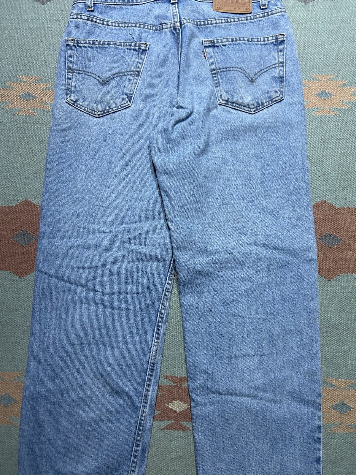 Vintage Vtg 90s Levi’s 550 jeans relaxed skater USA light wash 33x32 Size US 33 - 9 Thumbnail