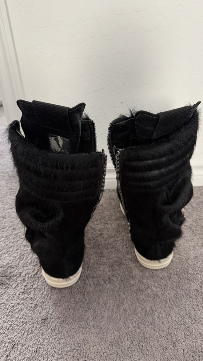Rick Owens Cargobaskets Pony Hair Size US 11 / EU 44 - 3 Thumbnail