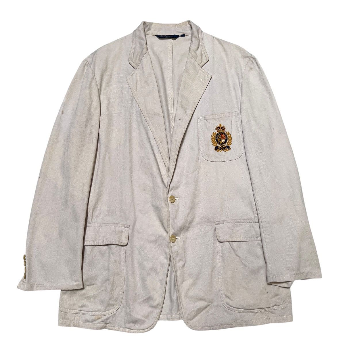 Polo Ralph Lauren Vintage Polo Ralph Lauren Khaki Blazer Jacket Size US L / EU 52-54 / 3 - 1 Thumbnail