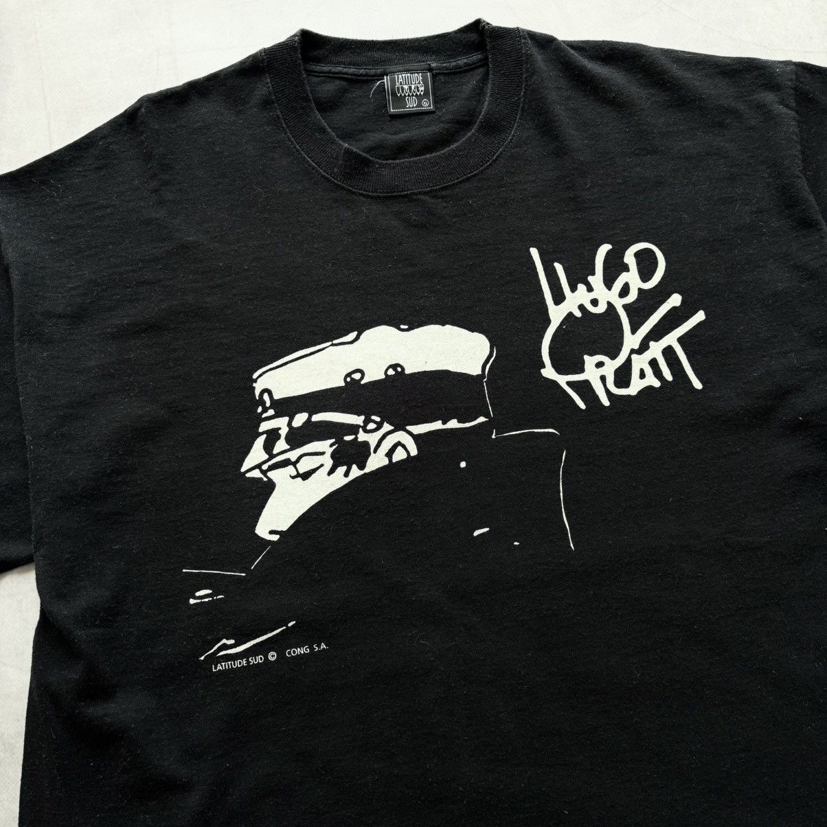 Band Tees Hugo Pratt Corto Maltese Comic Big Logo Band Y2K T-shirt Tee Size US XL / EU 56 / 4 - 2 Thumbnail