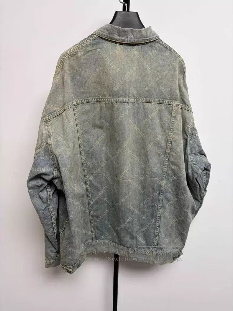 Balenciaga Balenciaga Alphabet Logo Printed Lapel Single Breasted Lon Size M / US 6-8 / IT 42-44 - 2 Thumbnail