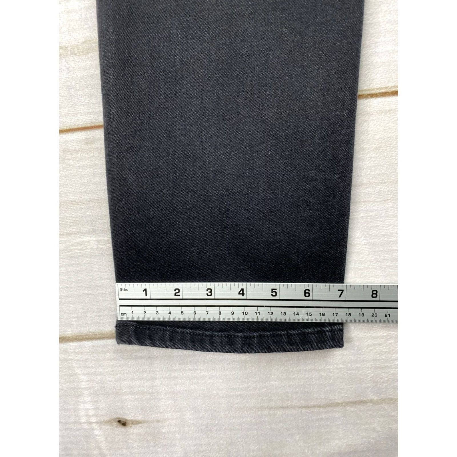 Vintage St. John's Bay Jeans Womens 10 Straight Black Mid Rise Stretch Denim Size 32" / US 10 / IT 46 - 7 Thumbnail