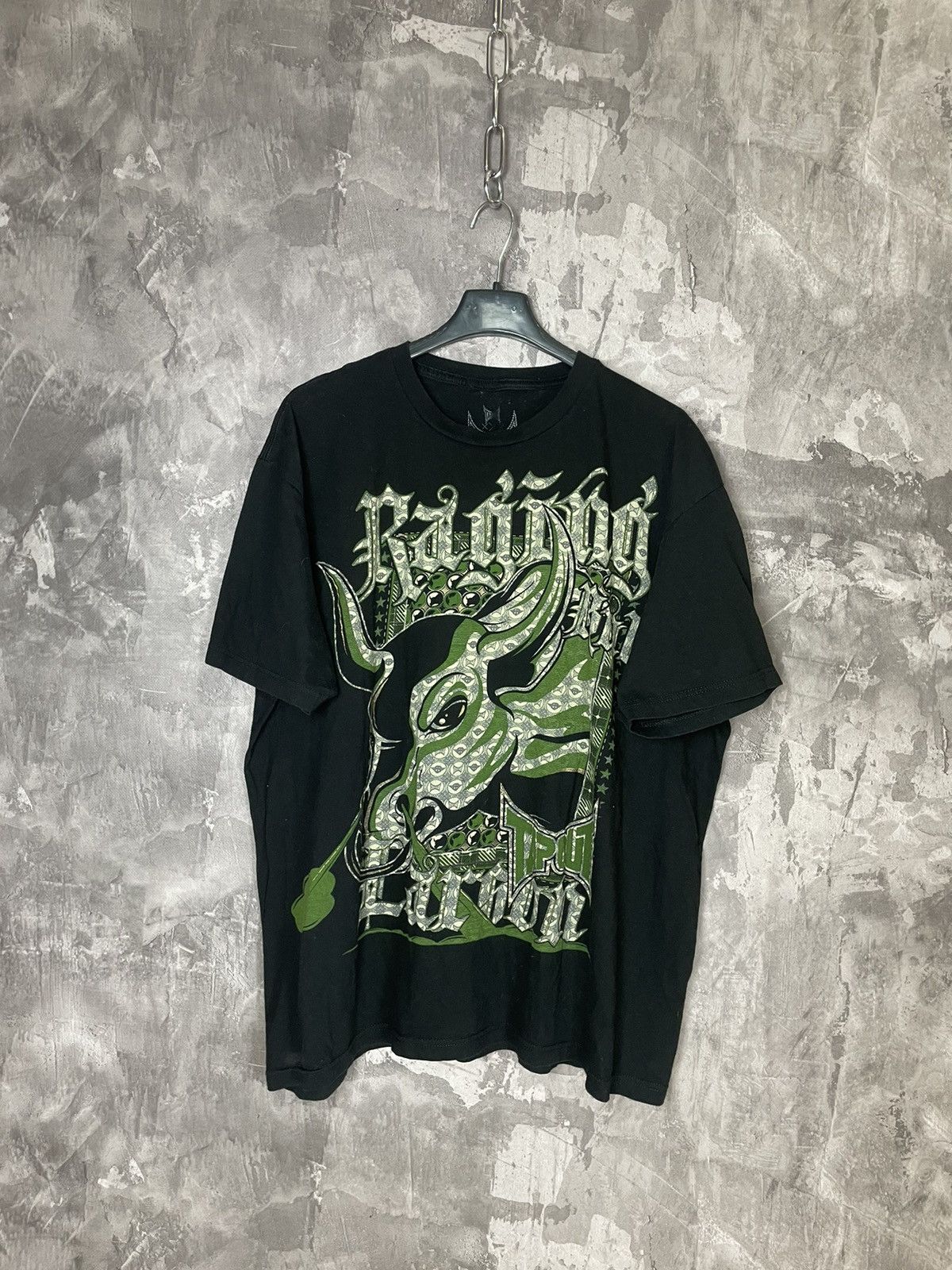 Affliction × Tapout × Vintage Crazy vintage y2k TAPOUT MPS skulls grunge skater t-shirt Size US XL / EU 56 / 4 - 1 Thumbnail