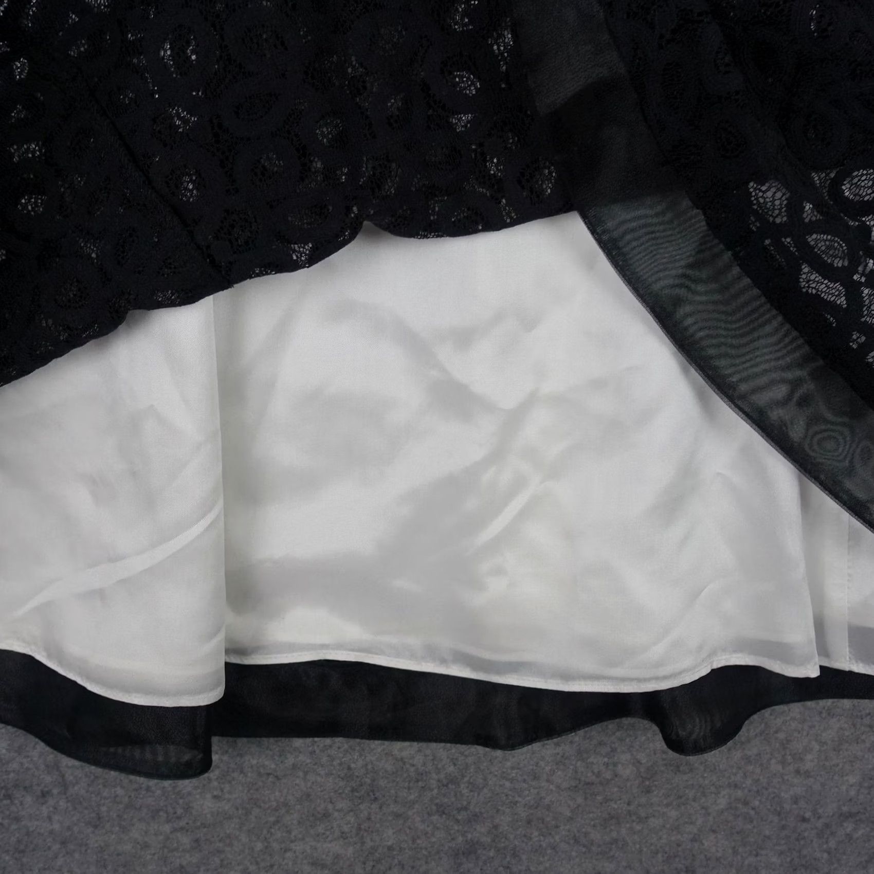 White House Black Market White House Black Market Dress Womens 0 Black Lace Strapless Fit & Flare Dress Knee Length Party Cocktail Womens Girls Size XS / US 0-2 / IT 36-38 - 4 Thumbnail
