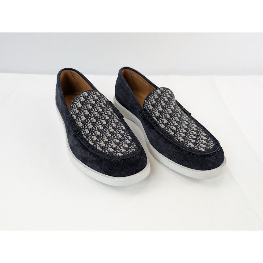 Dior o1rshd1 Granville Clean Smooth Loafer Boots in Blue / Beige Size US 10 / EU 43 - 6 Thumbnail