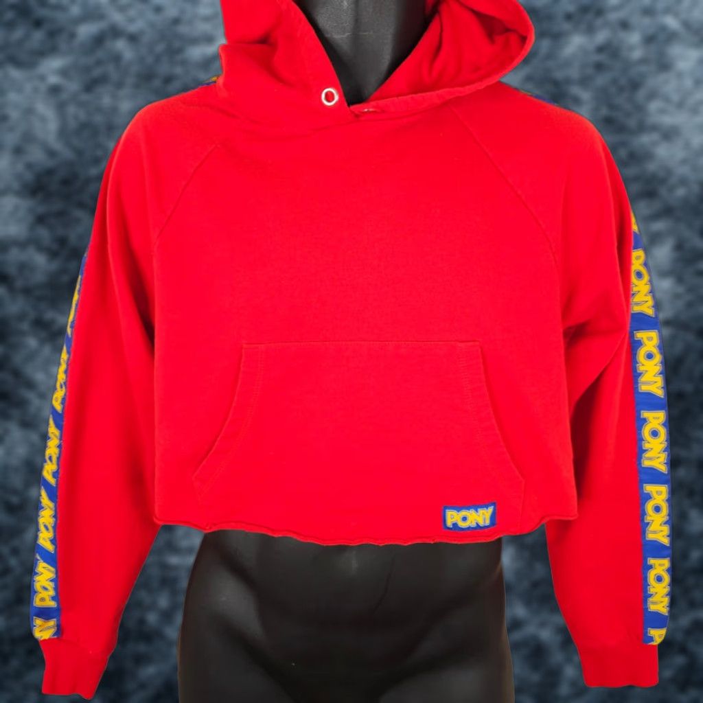Forever 21 Forever 21 X Pony Sweatshirt Hoodie Womens Size Small Red Crop Top Size S / US 4 / IT 40 - 1 Thumbnail