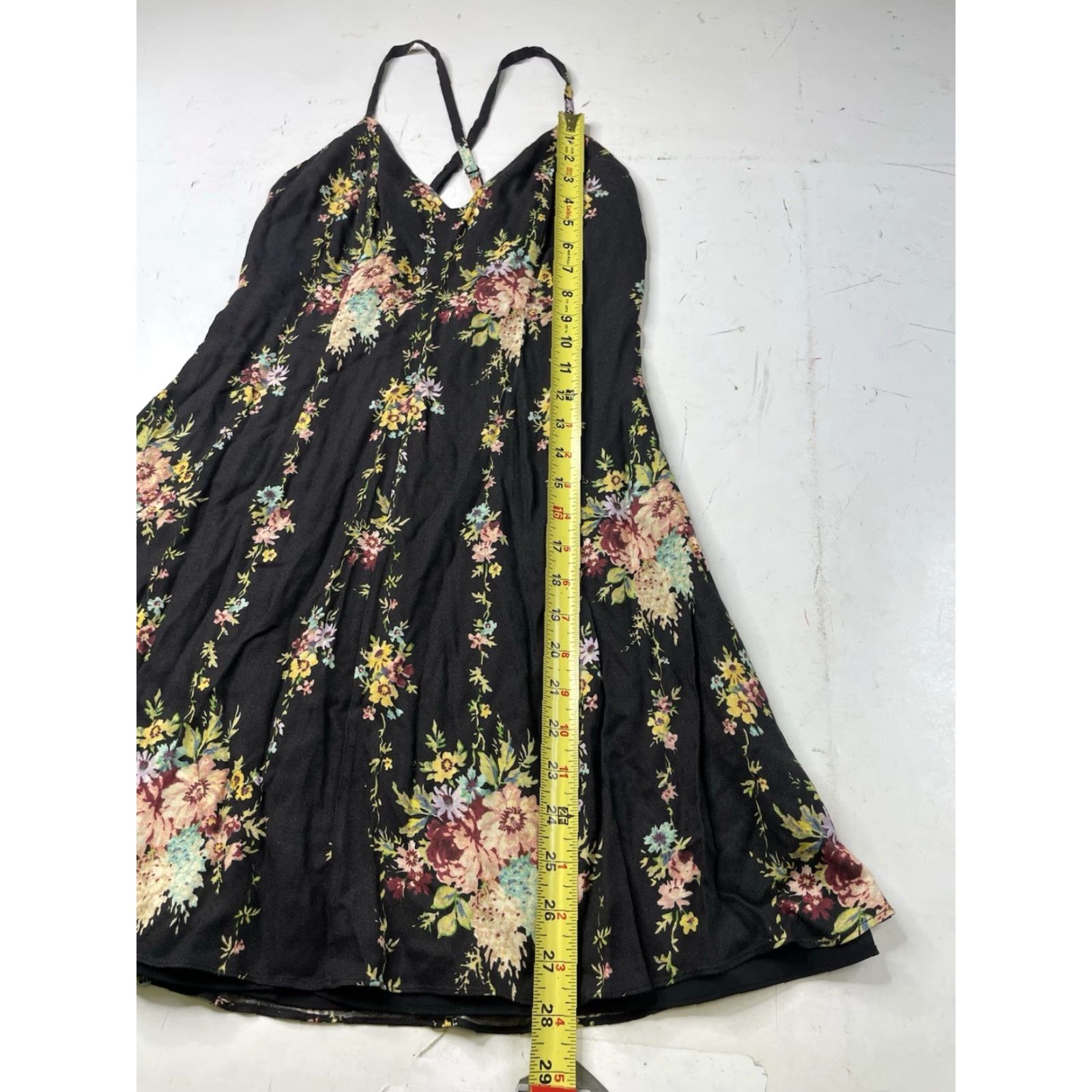 Alice + Olivia Alice + Olivia Slip Dress Womens 2 Floral Multicolor V-Neck Zip Zipper Short Dress Size XS / US 0-2 / IT 36-38 - 4 Thumbnail