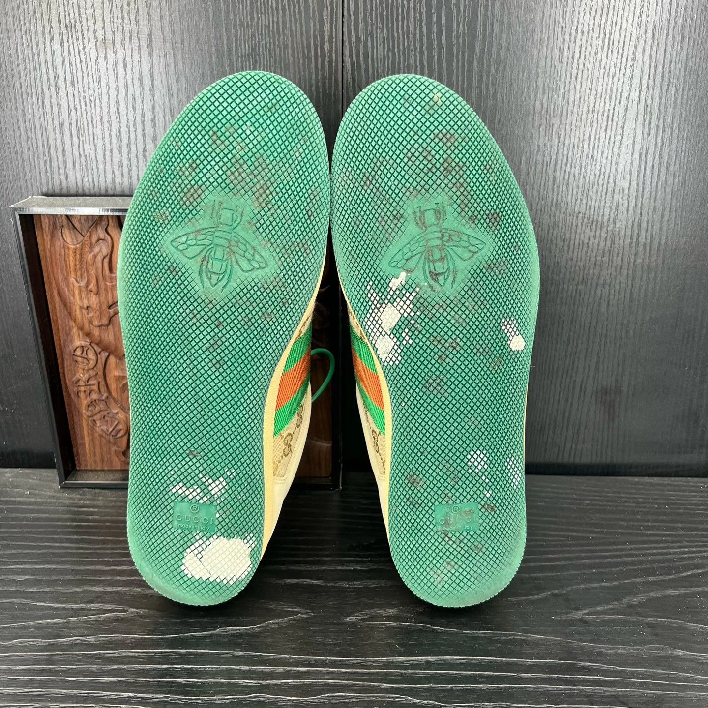 Gucci Gucci Rhyton Distressed Gray Green Size 9 (43) Size US 10 / EU 43 - 4 Thumbnail