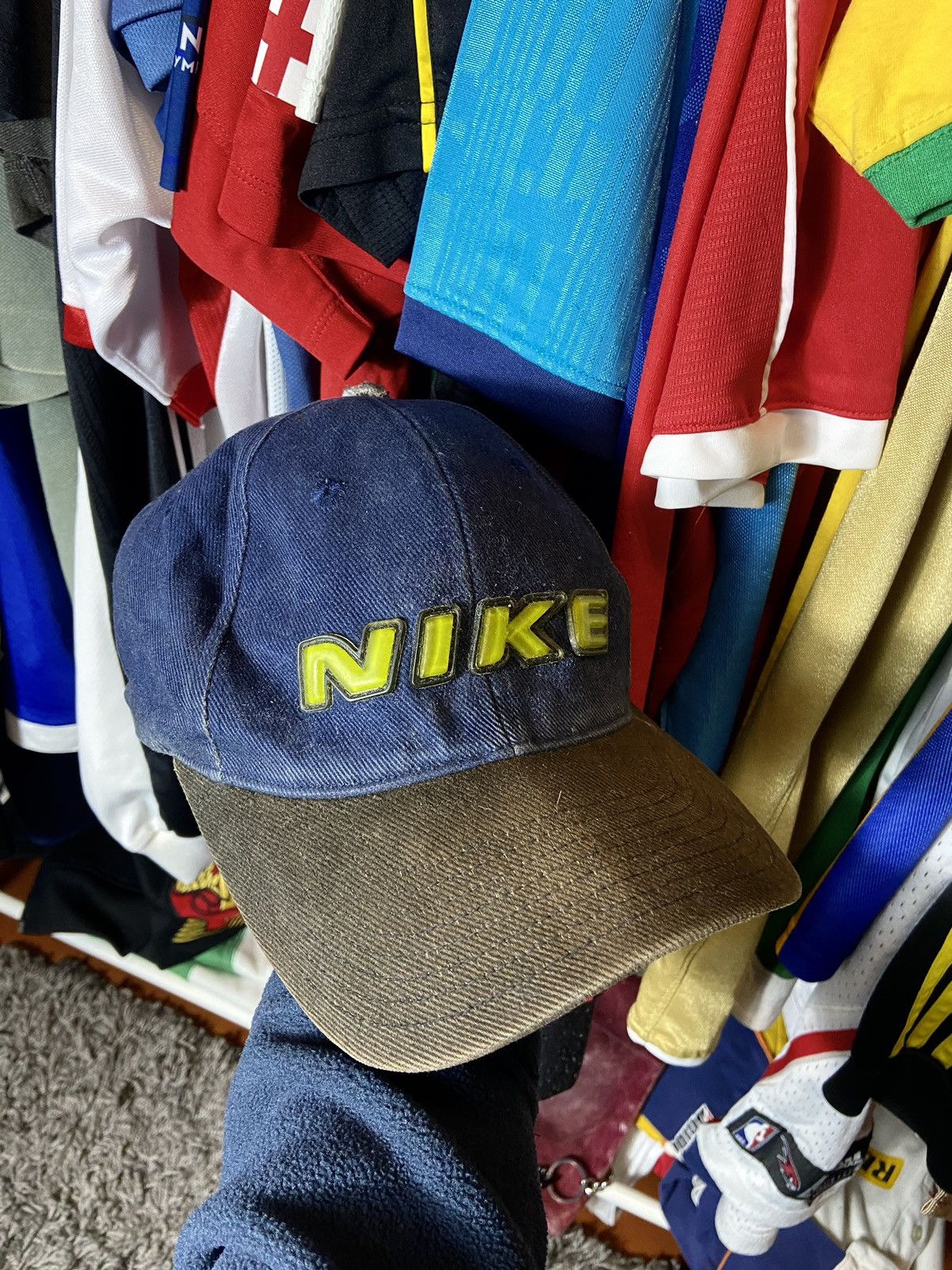 Nike × Vintage NIKE VINTAGE Y2K EMBOIDERED LOGO RAP CAP Size ONE SIZE - 1 Thumbnail