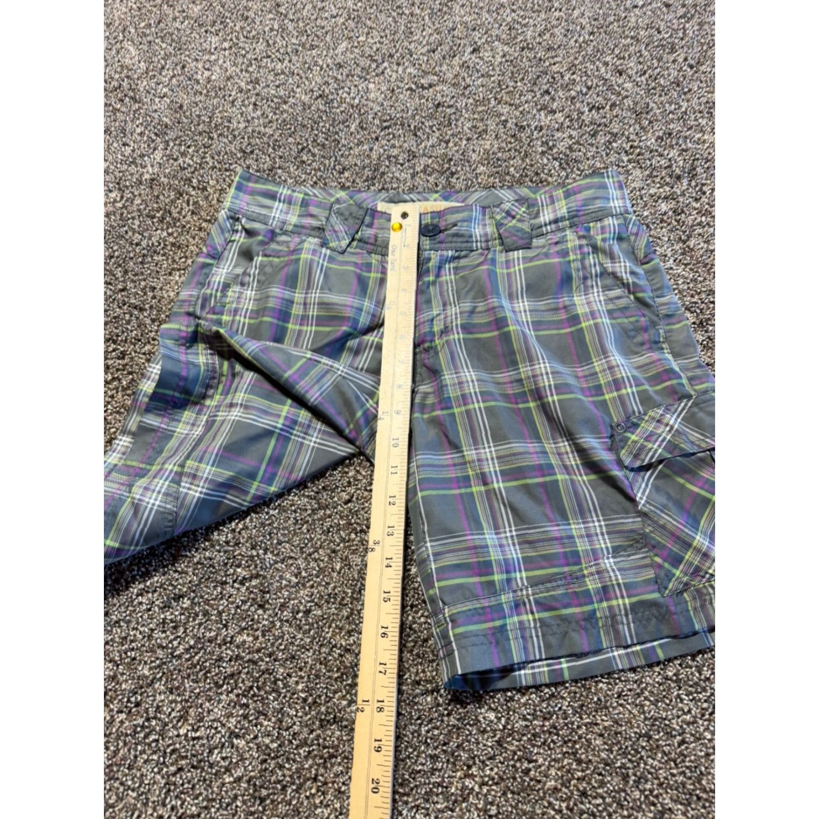Vintage Cabelas Casual Women's Shorts Size 8 Plaid Polyester Hiking Lightweight Cargo Size 30" / US 8 / IT 44 - 3 Thumbnail