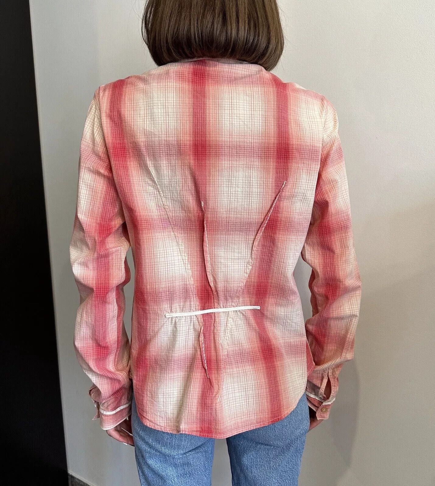 Marithe + Francois Girbaud Le Jeans Marithe Francois Girbaud Check Womens Shirt Button Size M / US 6-8 / IT 42-44 - 5 Thumbnail