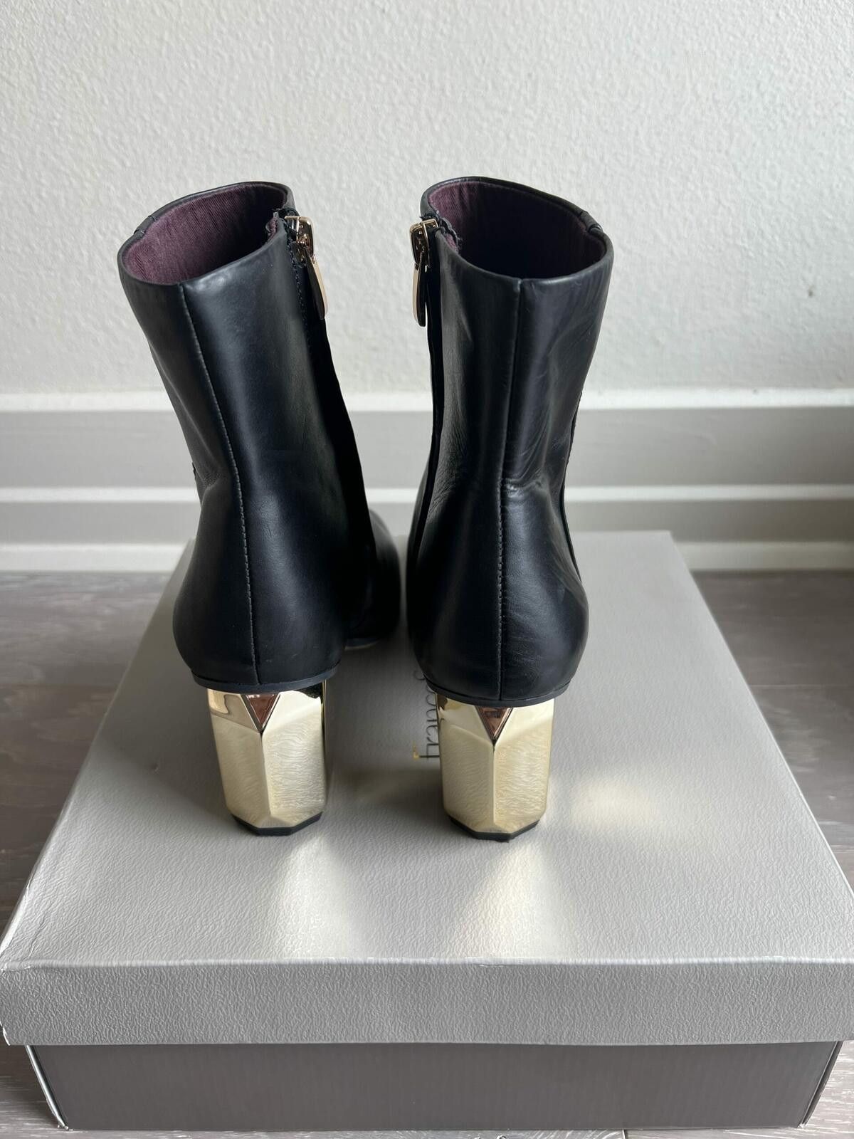 Other Franco Sarto Leather Tiera Booties - 9.5 - Black Size US 9.5 / IT 39.5 - 4 Thumbnail
