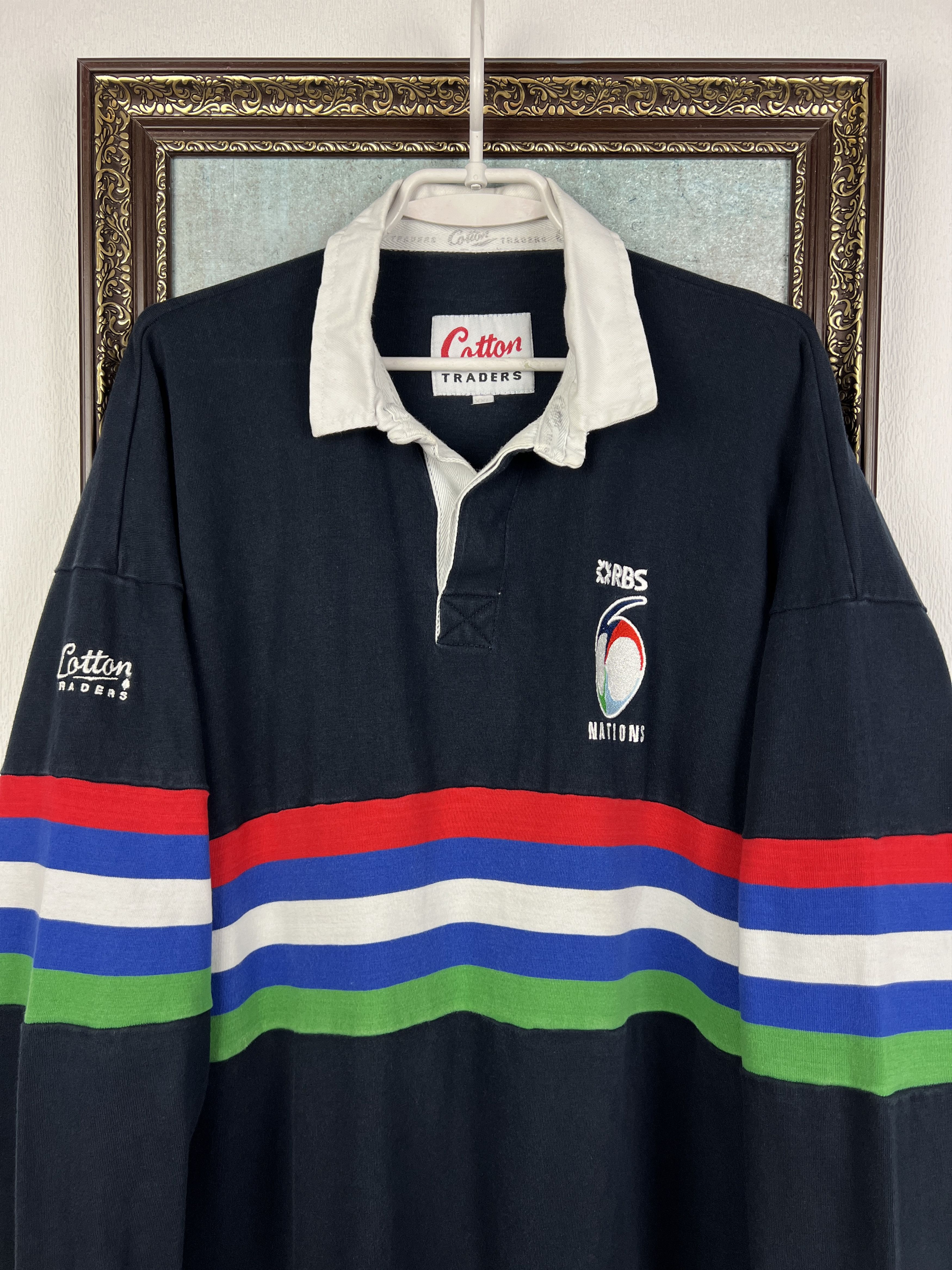 Cotton Traders Vintage 6 Six Nations Rugby Union Long Sleeve Jersey Trikot Size US XXL / EU 58 / 5 - 2 Thumbnail