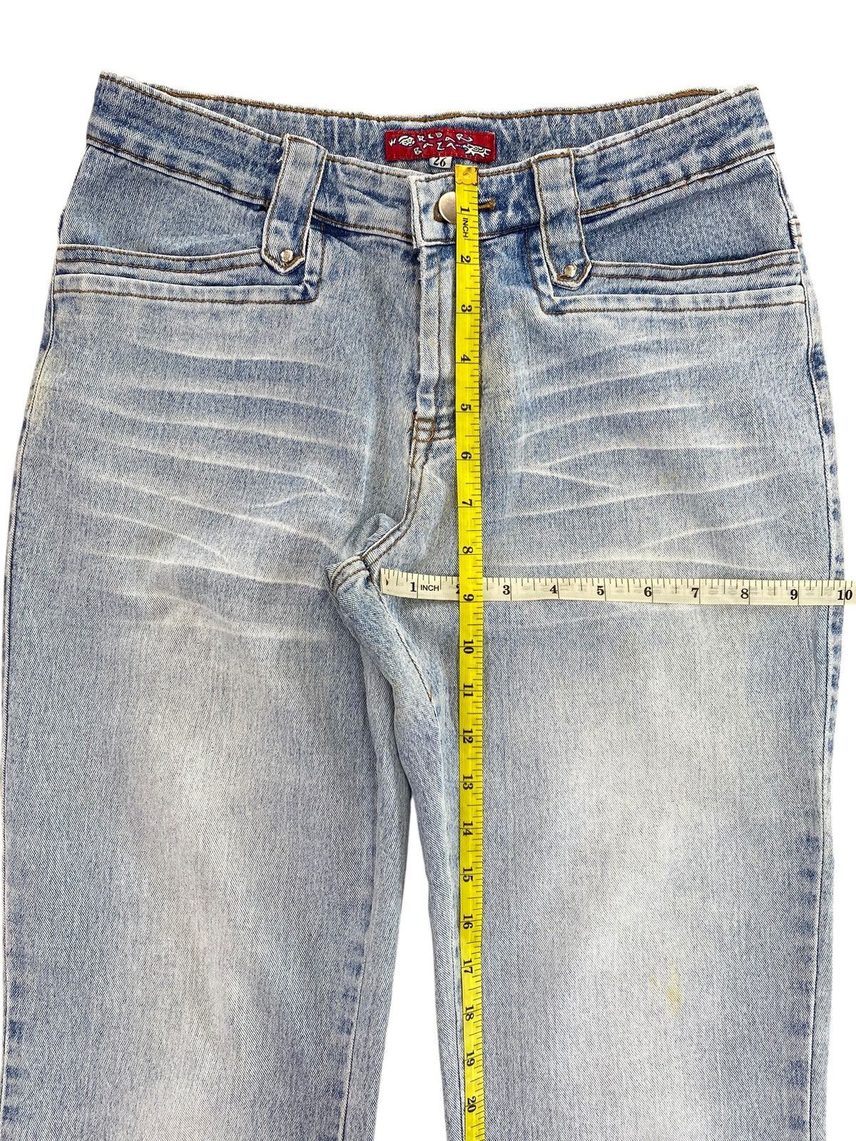 Japanese Brand Japanese Brand Acid Blue Wash Style Flare Jeans Size US 28 / EU 44 - 10 Thumbnail