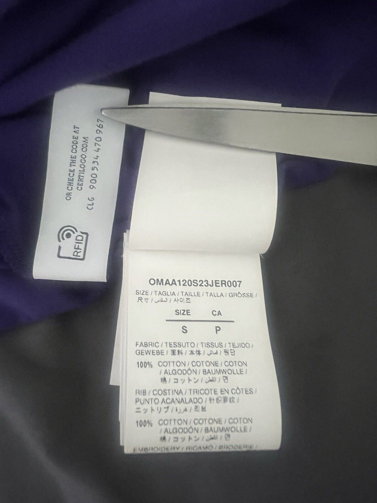 Off-White Exact Opp Over Skate Purple T-shirt Size US S / EU 44-46 / 1 - 10 Thumbnail