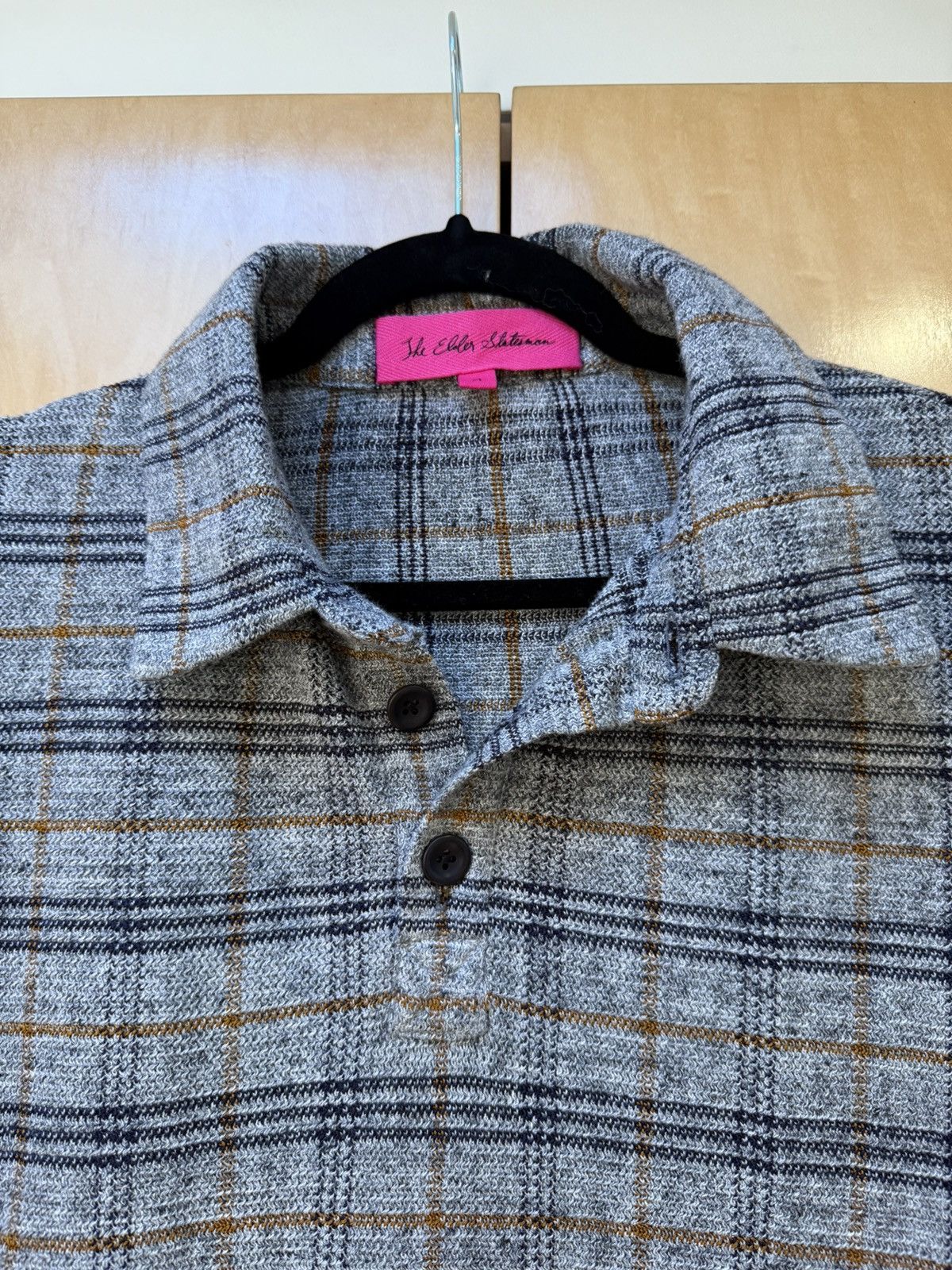 The Elder Statesman Vintage Plaid Knit Polo Size US L / EU 52-54 / 3 - 2 Thumbnail