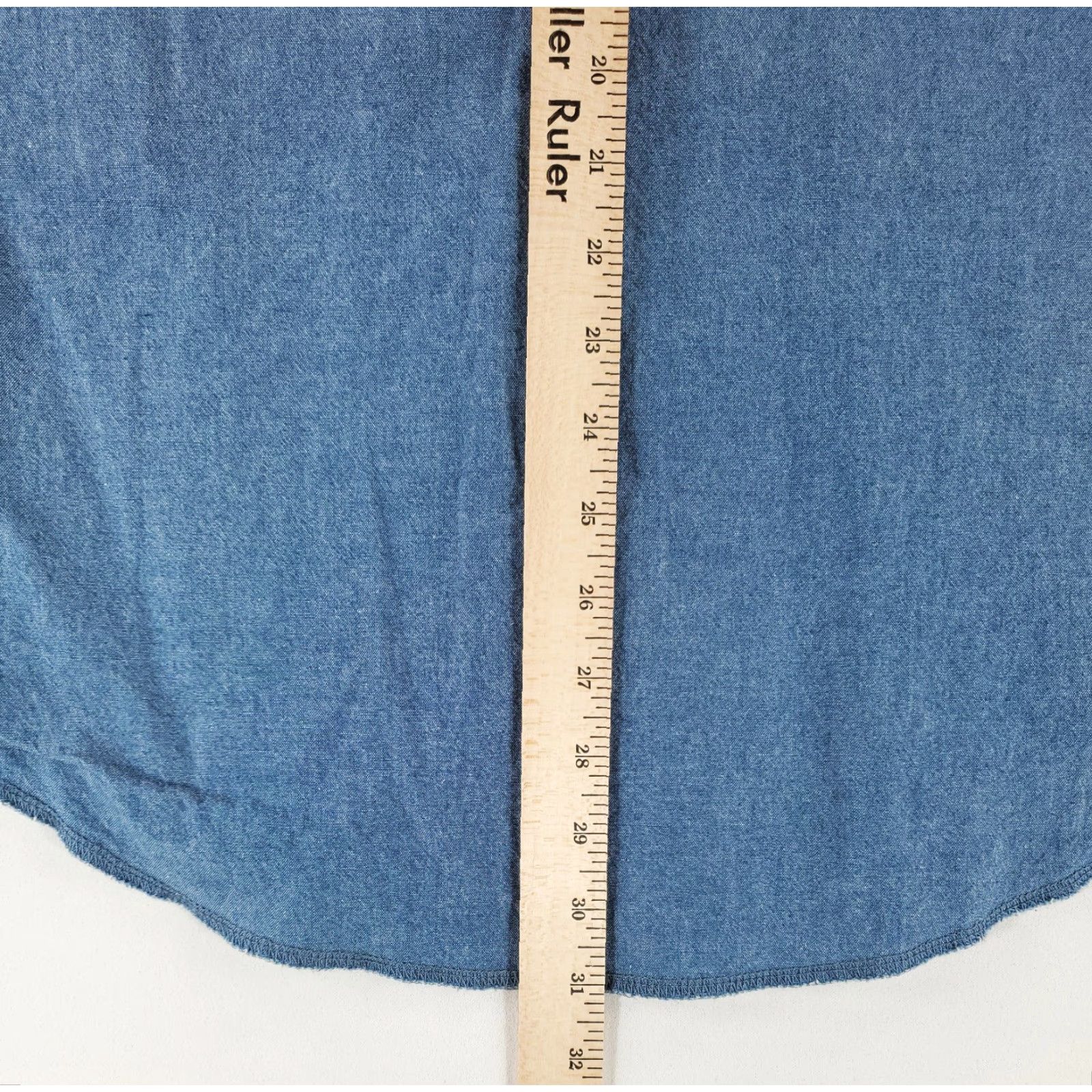 Wrangler Wrangler Shirt Blue Long Sleeve Mens L Denim Pearl Snap Shirt L Mens Blue Long Sleeve Wrangler Pearl Snap Shirt Size US L / EU 52-54 / 3 - 6 Thumbnail