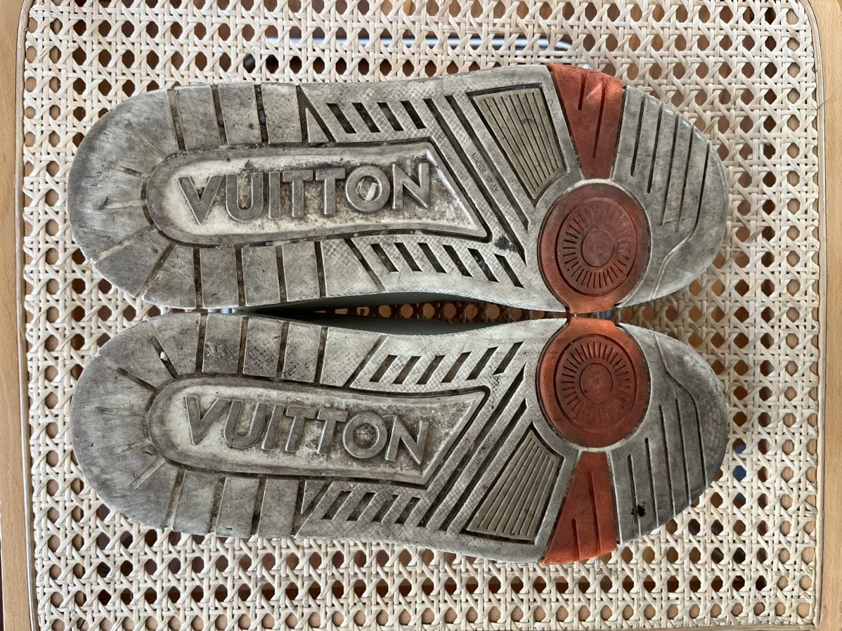Louis Vuitton × Virgil Abloh Louis Vuitton Trainer Cloud white Orange Size US 9 / EU 42 - 6 Thumbnail