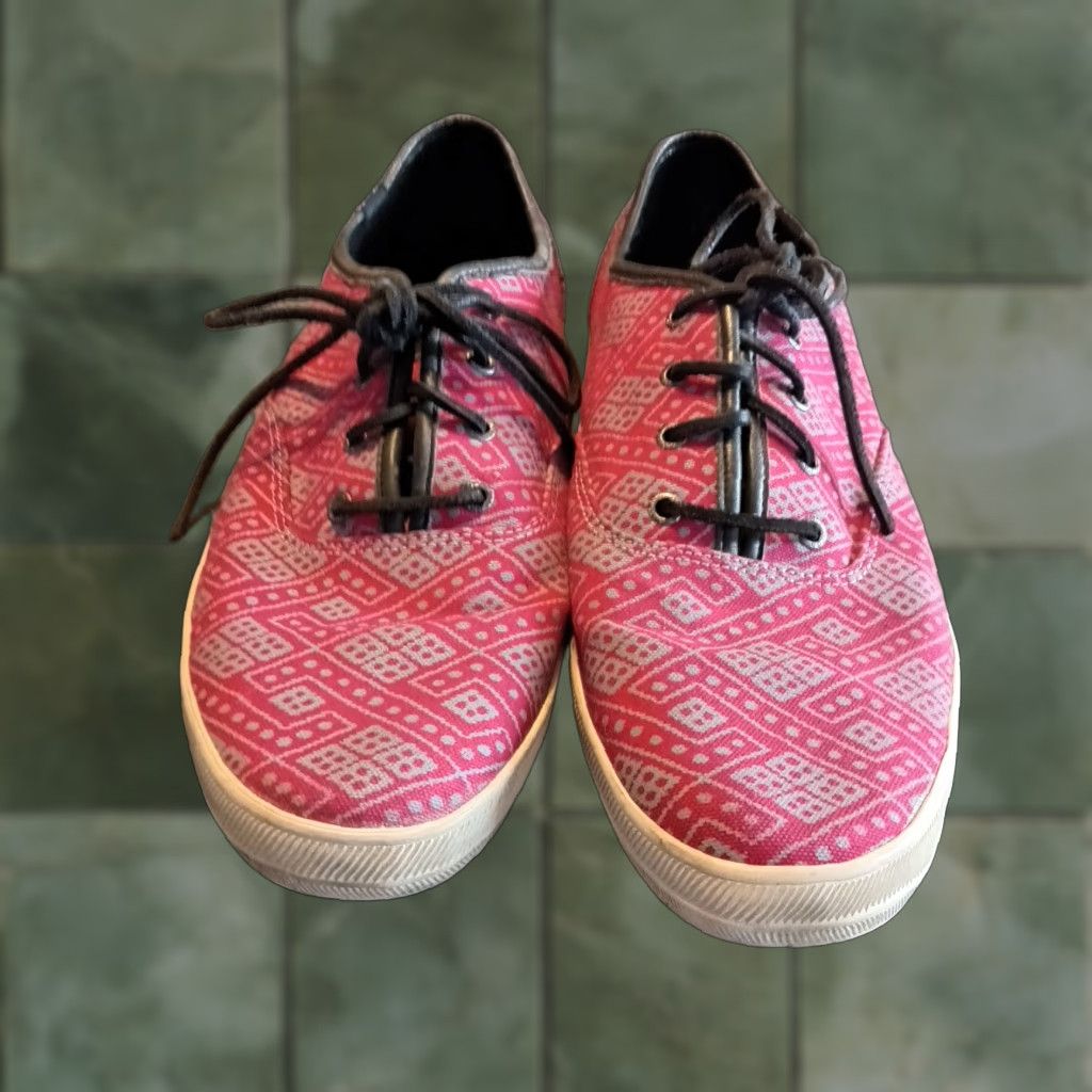 Keds Keds Shoes Womens Red Printed Low Top Sneakers Comfort 10.5 MF45210M G12 CH171 Size L / US 10 / IT 46 - 1 Thumbnail