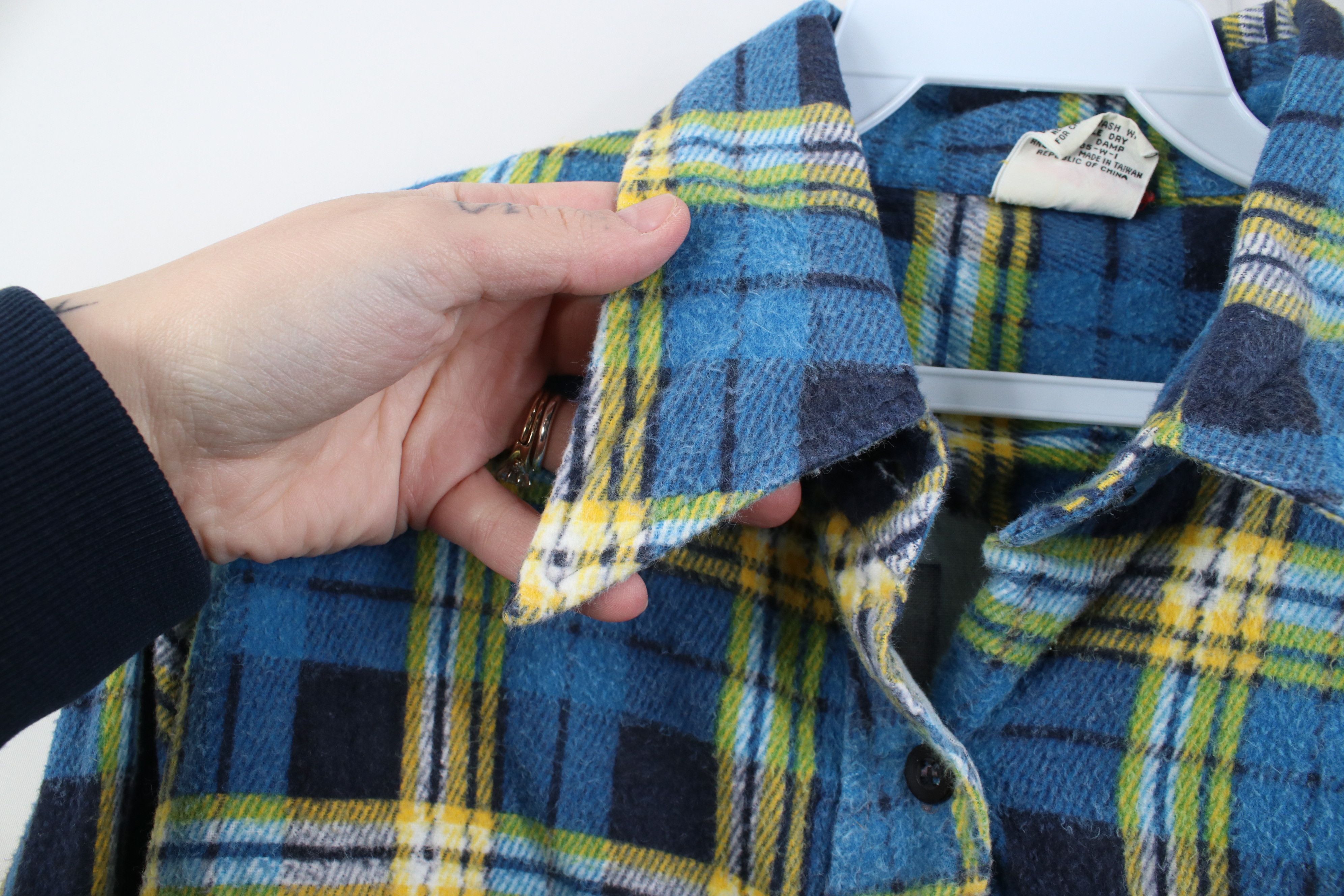 Vintage Vintage 70s Streetwear Dagger Flannel Button Shirt Plaid Size XS / US 0-2 / IT 36-38 - 6 Thumbnail
